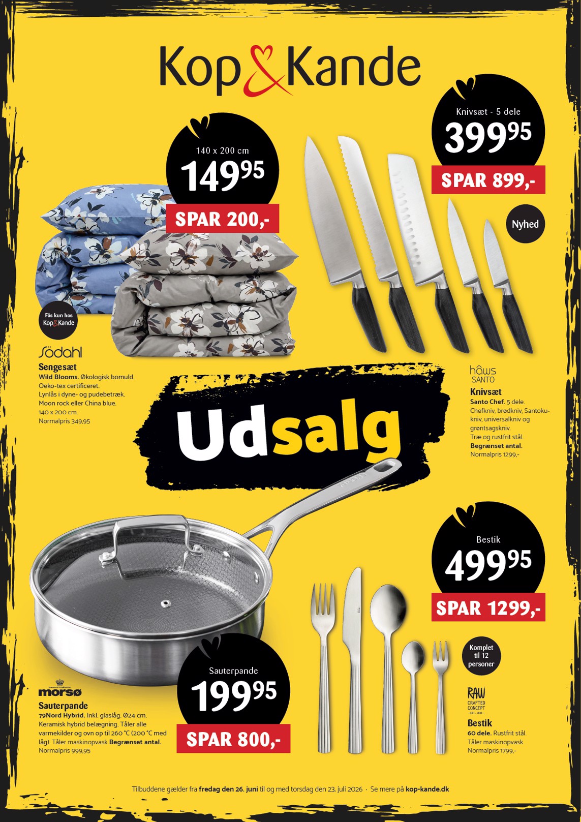 kopkande - Aktuel Kop&Kande - Mere udsalg sommer 2026 tilbudsavis fra fredag, 26.06.2026 til torsdag, 23.07.2026