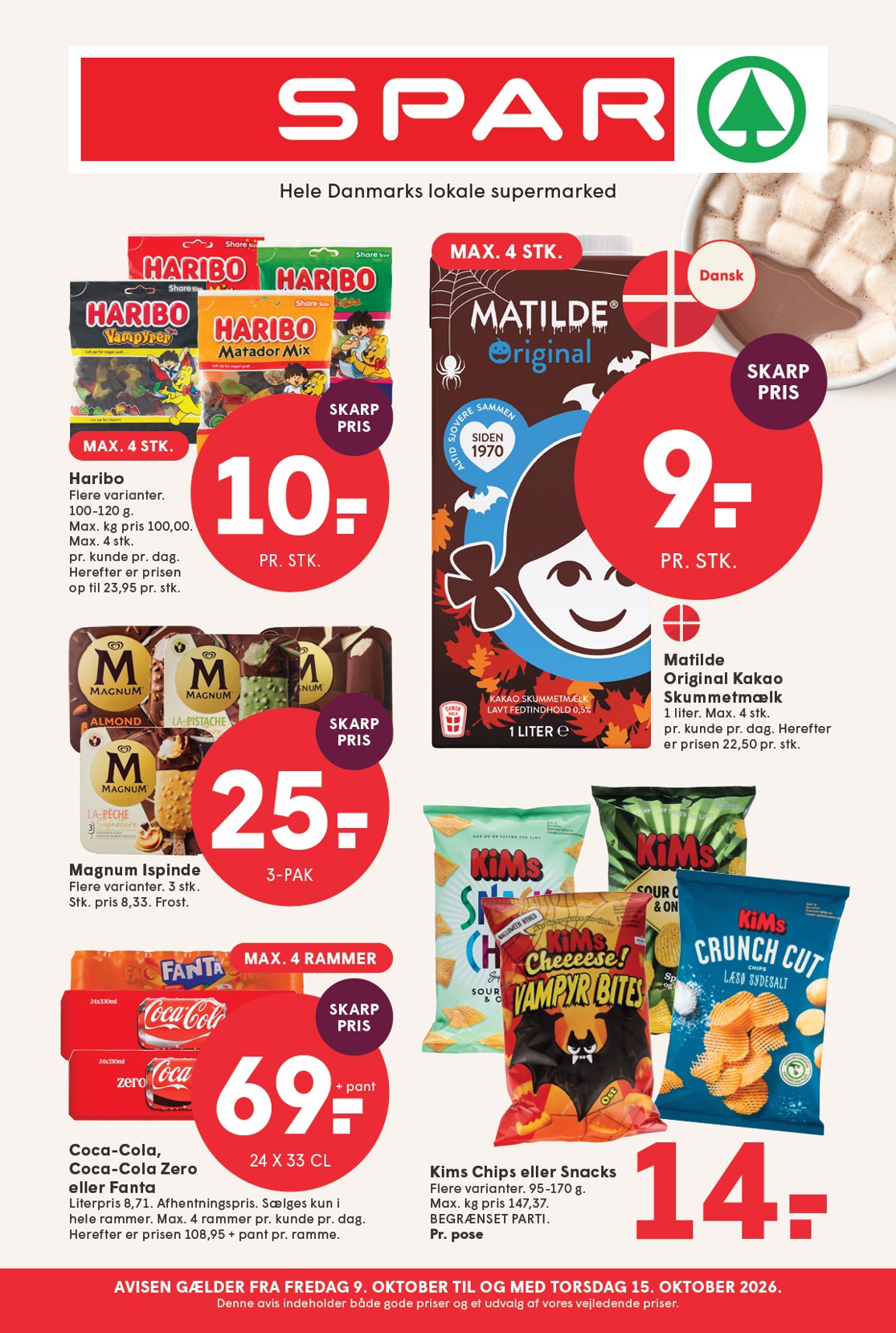 spar - Spar tilbudsavis for næste uge fra fredag, 09.10.2026 til torsdag, 15.10.2026