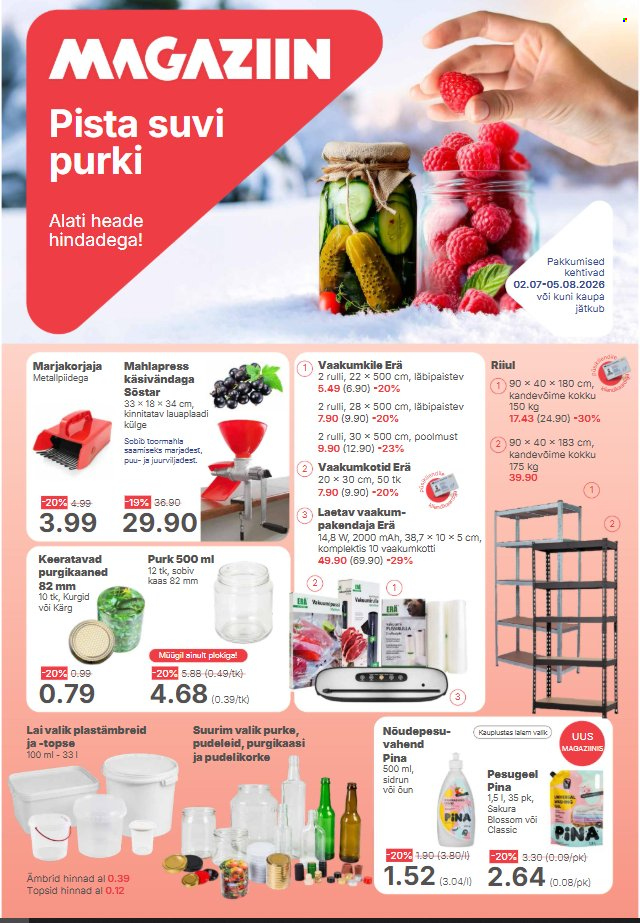 magaziin - Magaziin kliendileht (2.07 - 5.08.2026)