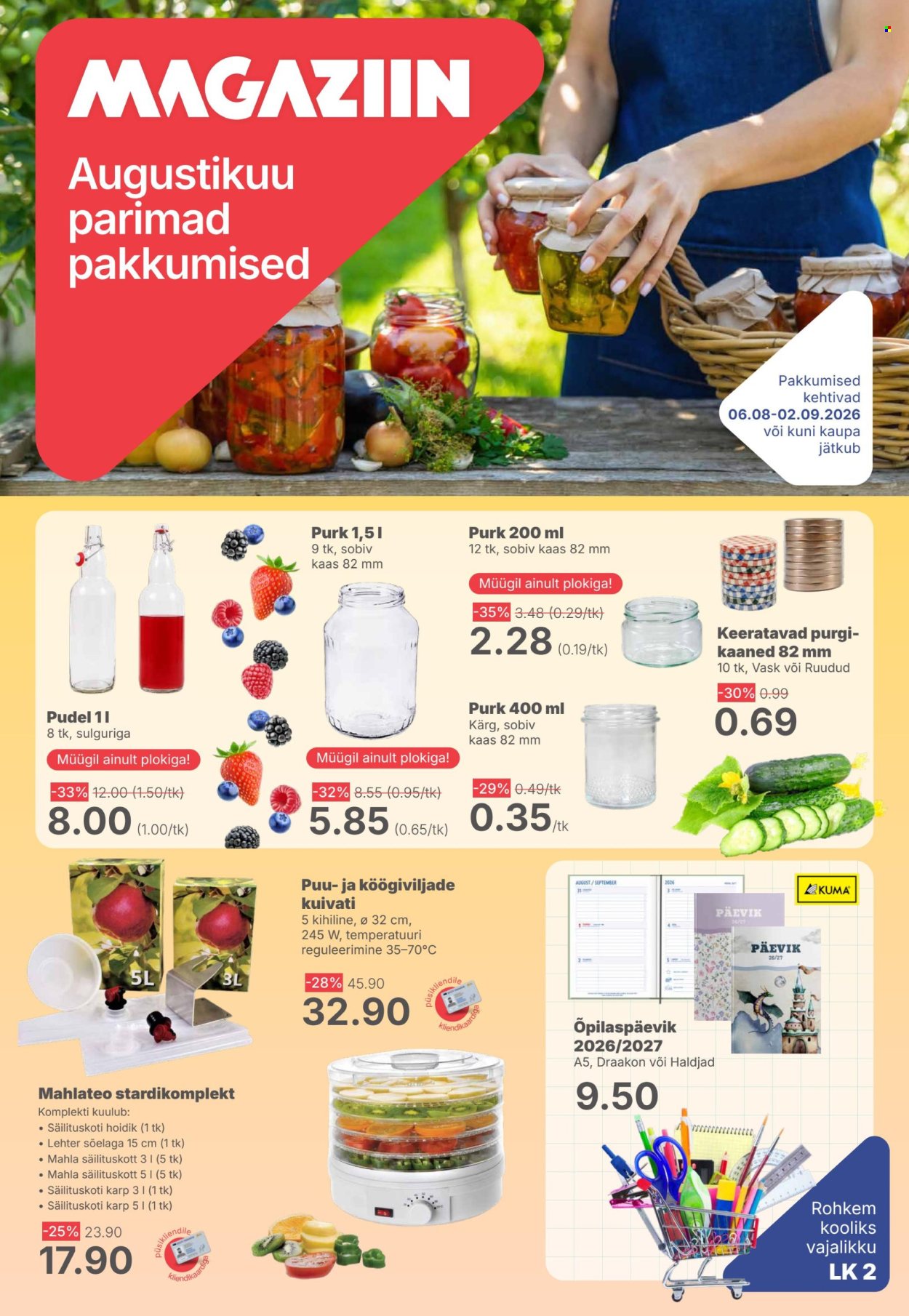 magaziin - Magaziin kliendileht (6.08 - 2.09.2026)