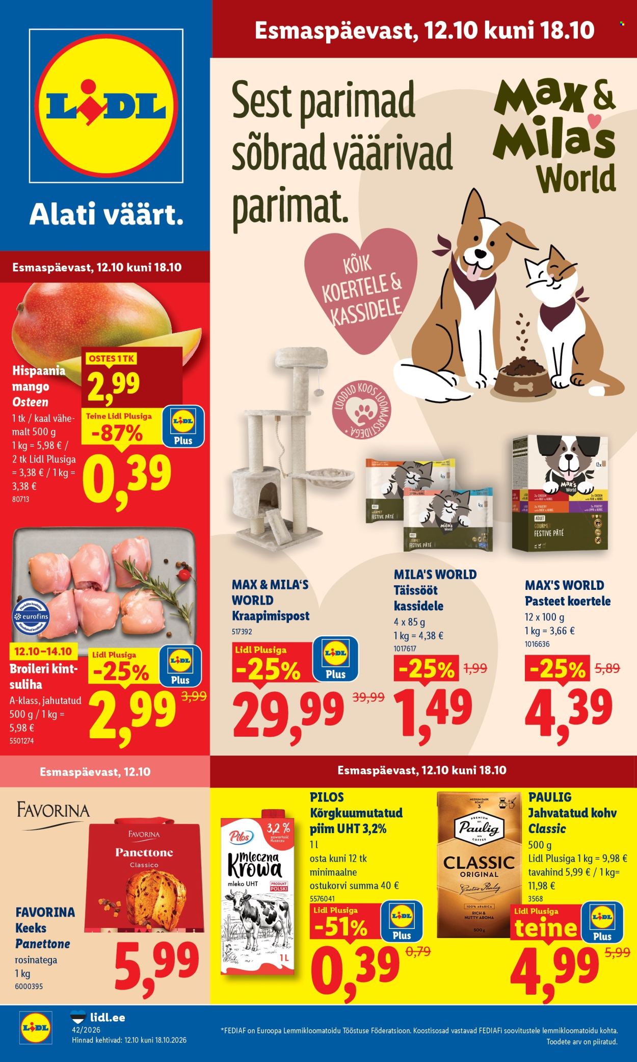 lidl - Lidl kliendileht (12.10 - 18.10.2026) - page: 1