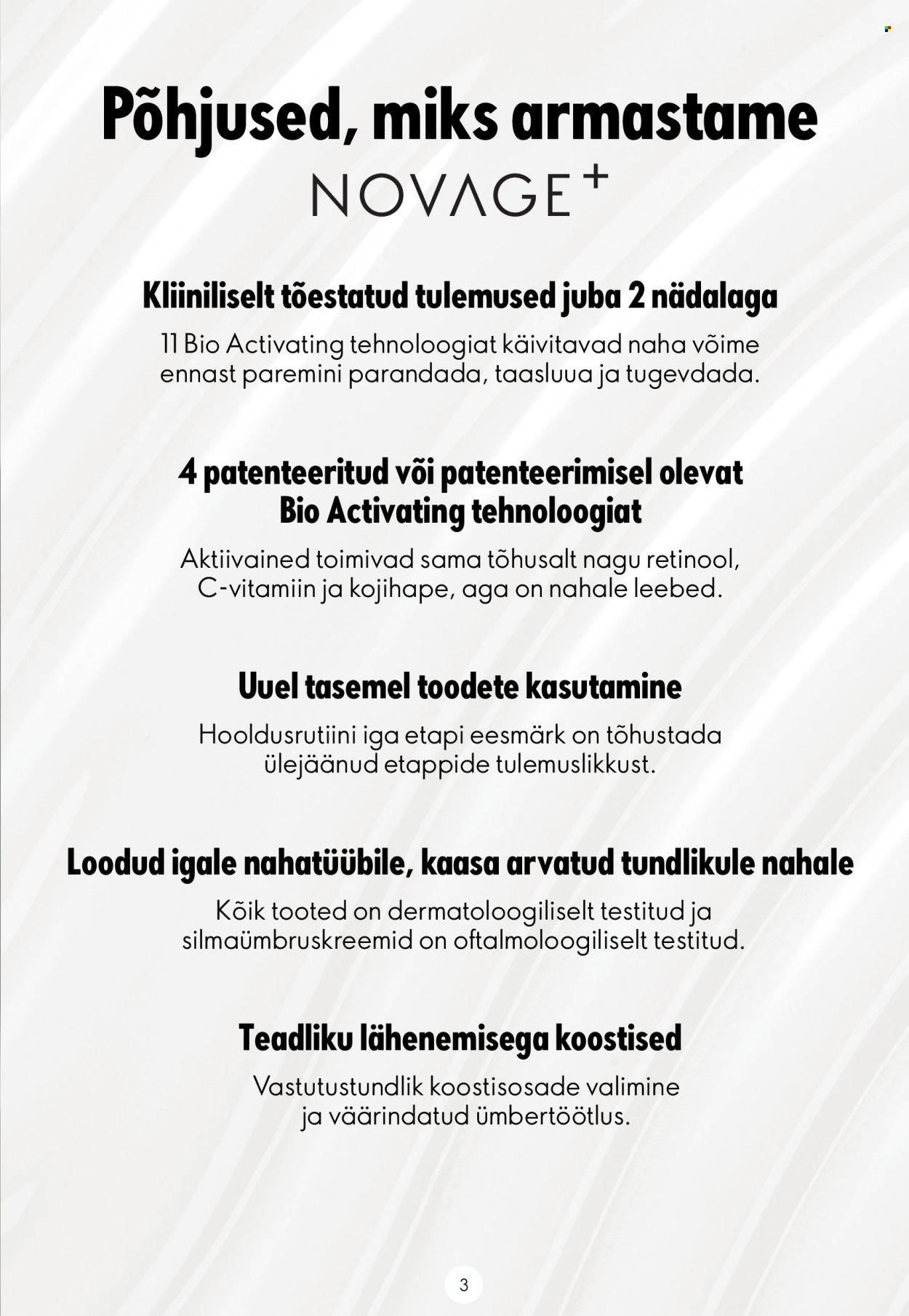 oriflame - Oriflame kliendileht - Novage+ tutvustus - page: 3