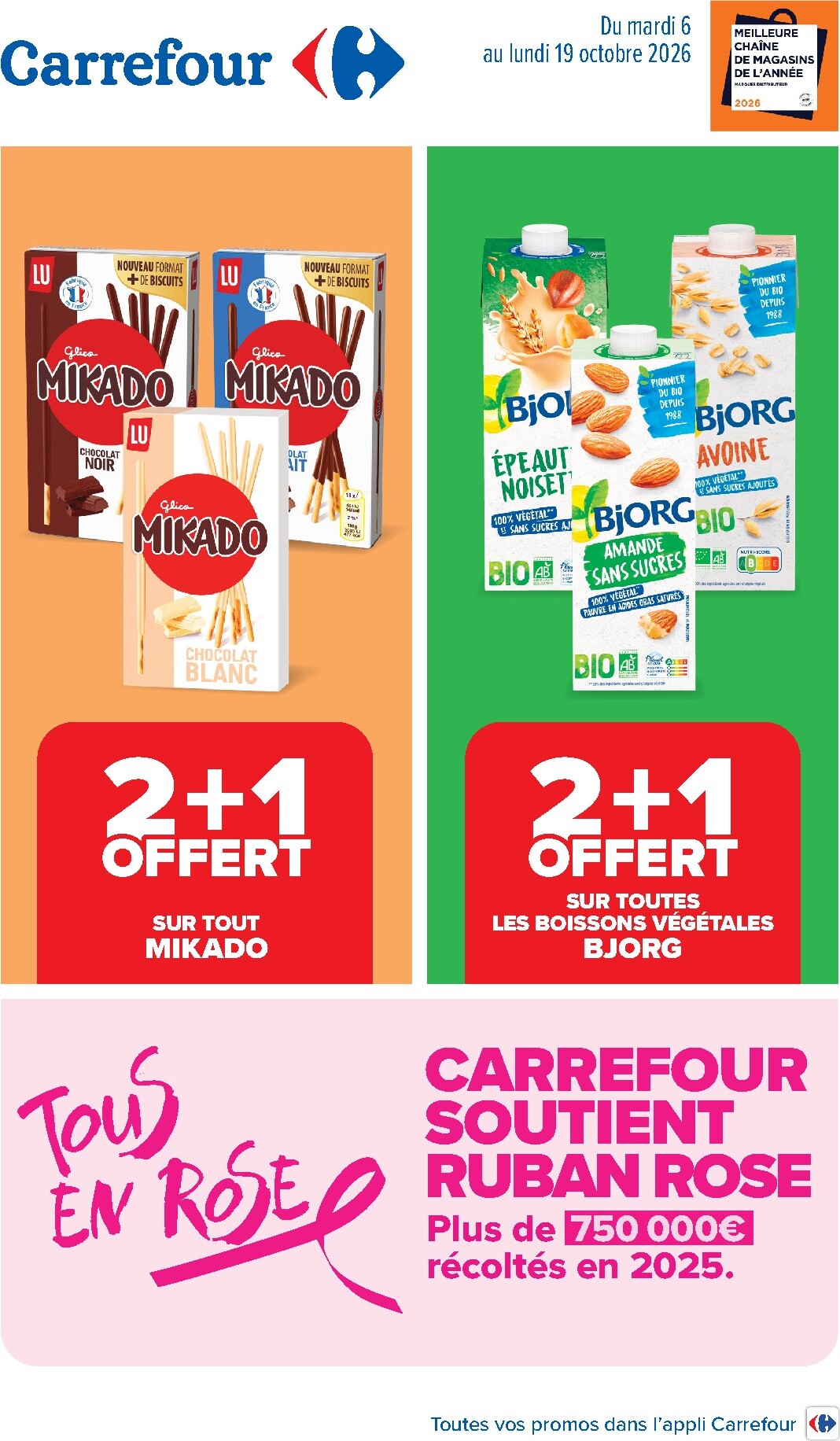 carrefour - Flyer Carrefour pour la semaine prochaine du du mardi 06/10/2026 au du lundi 19/10/2026