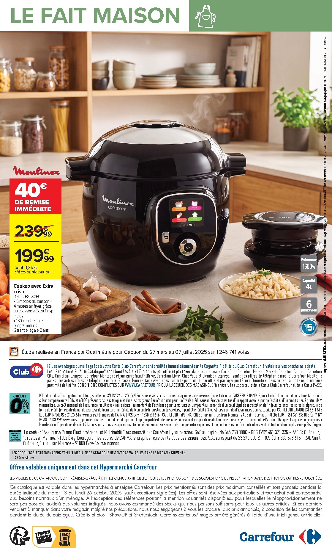 carrefour - Flyer Carrefour - Le Chef C'est Moi pour la semaine prochaine du du mardi 13/10/2026 au du lundi 26/10/2026 - page: 20