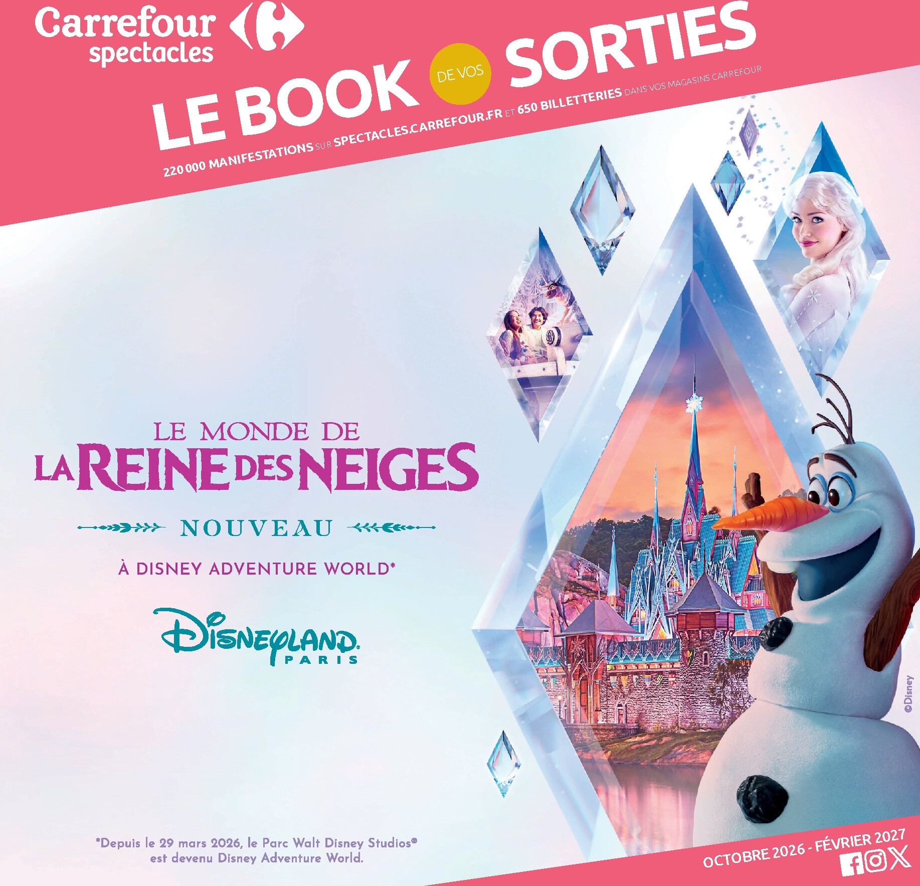 carrefour - Current Carrefour - LE Book Des Sorties Automne leaflet valid from du vendredi 02/10/2026 to du dimanche 07/02/2027