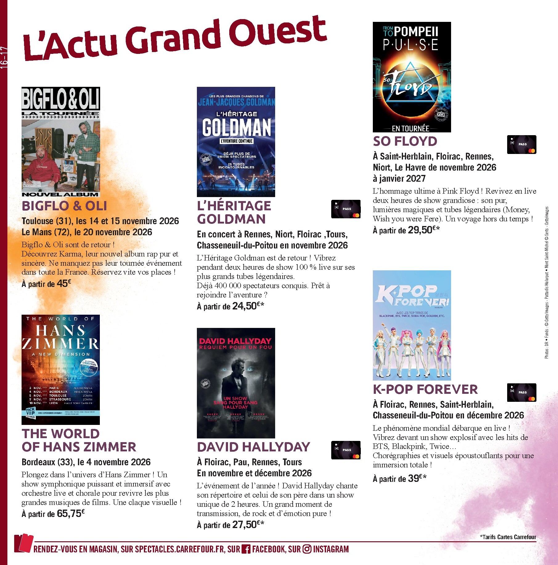 carrefour - Current Carrefour - LE Book Des Sorties Automne leaflet valid from du vendredi 02/10/2026 to du dimanche 07/02/2027 - page: 16