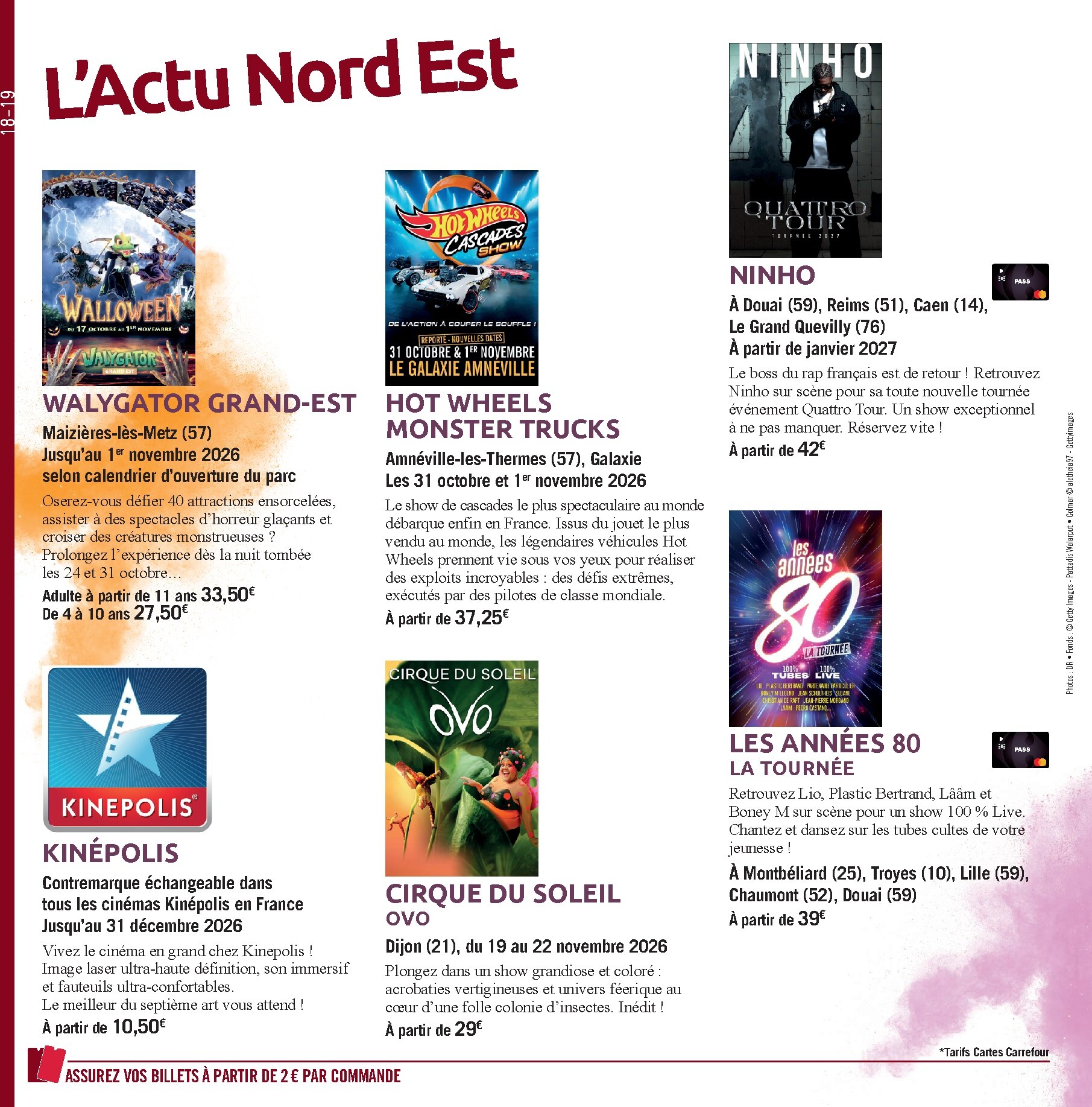 carrefour - Current Carrefour - LE Book Des Sorties Automne leaflet valid from du vendredi 02/10/2026 to du dimanche 07/02/2027 - page: 18