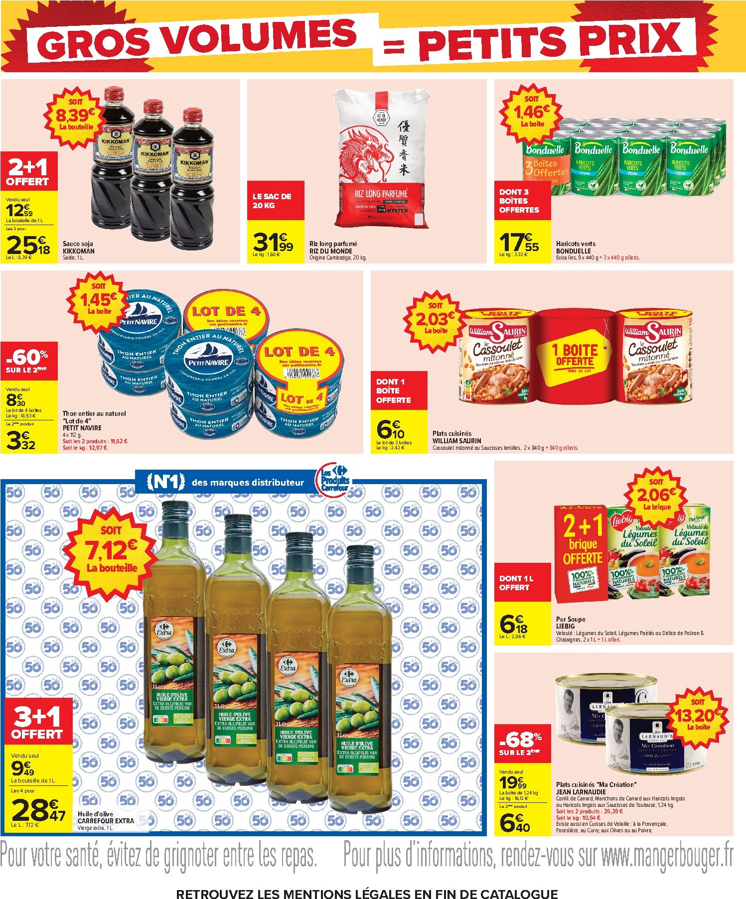 carrefour - Flyer Carrefour - Gros Volumes = Petits Prix pour la semaine prochaine du de jeudi 22/10/2026 au du lundi 09/11/2026 - page: 22