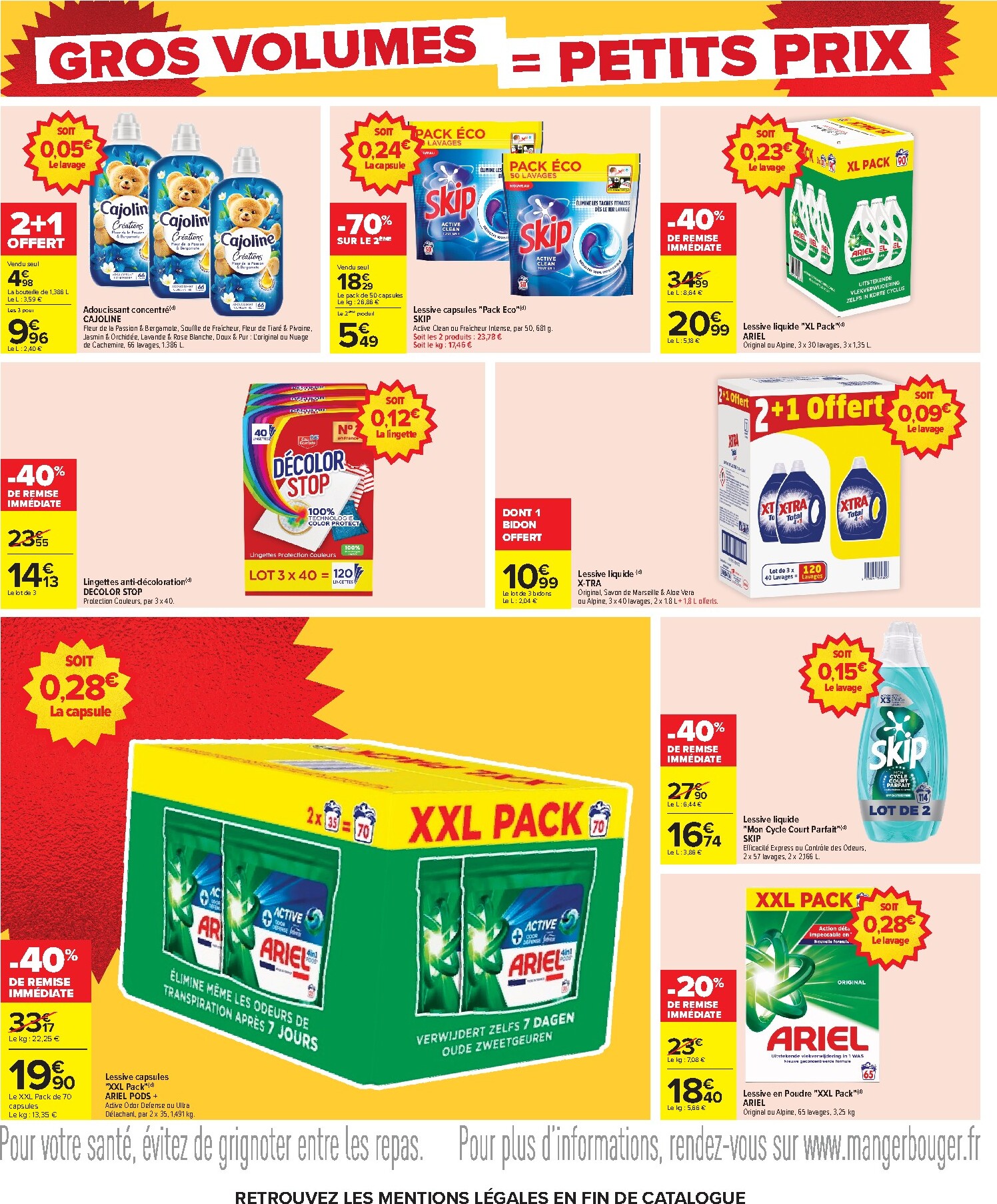 carrefour - Flyer Carrefour - Gros Volumes = Petits Prix pour la semaine prochaine du de jeudi 22/10/2026 au du lundi 09/11/2026 - page: 6