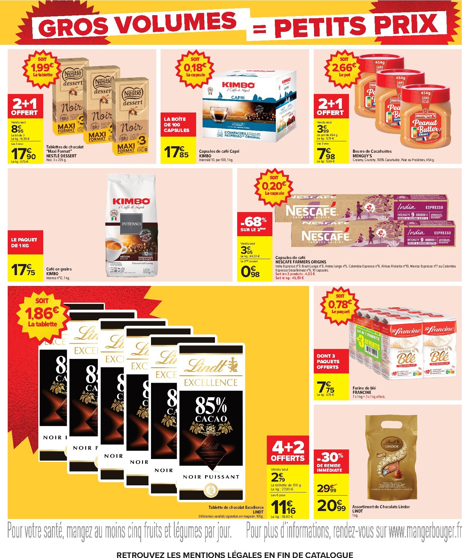 carrefour - Flyer Carrefour - Gros Volumes = Petits Prix pour la semaine prochaine du de jeudi 22/10/2026 au du lundi 09/11/2026 - page: 21