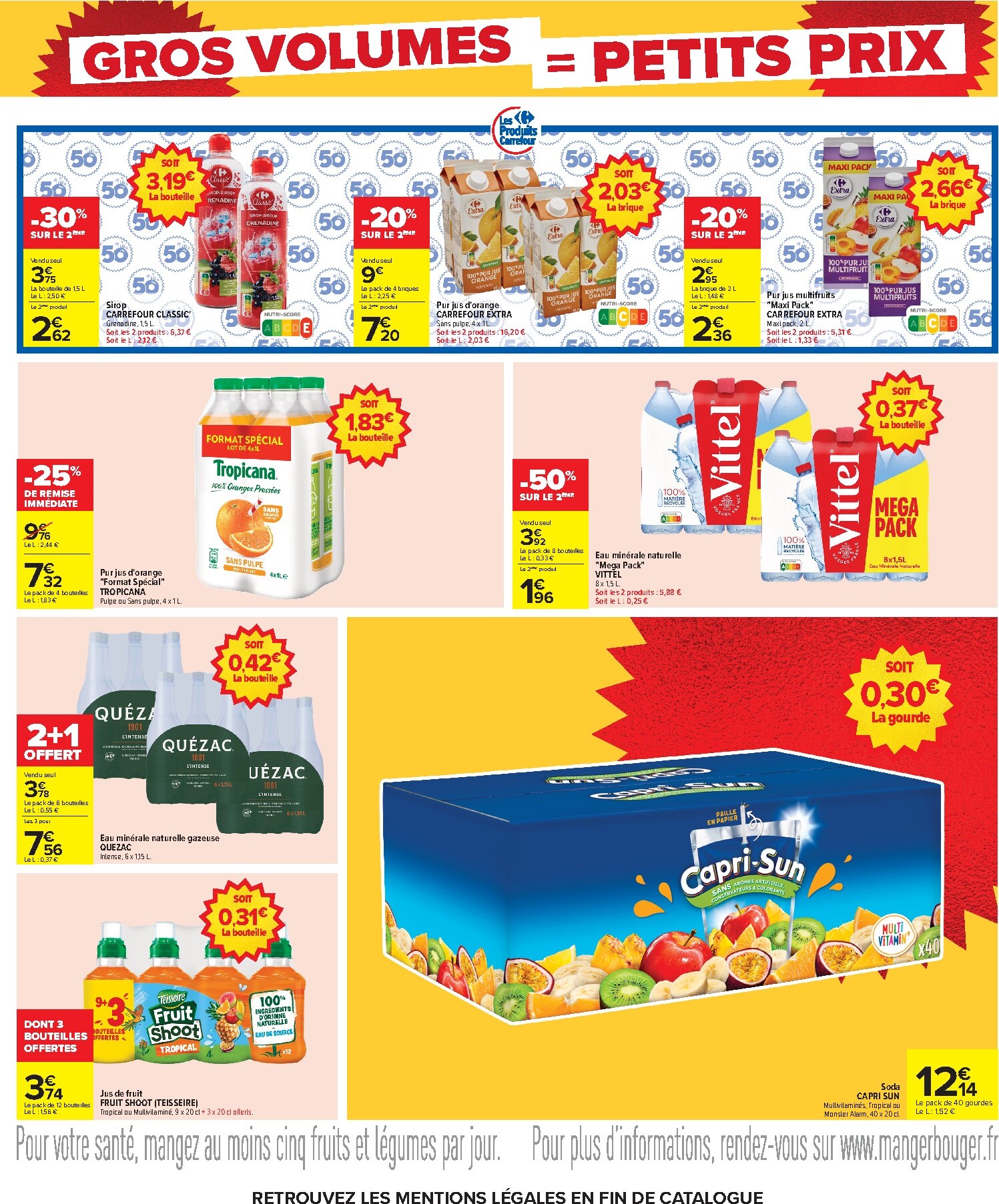 carrefour - Flyer Carrefour - Gros Volumes = Petits Prix pour la semaine prochaine du de jeudi 22/10/2026 au du lundi 09/11/2026 - page: 3
