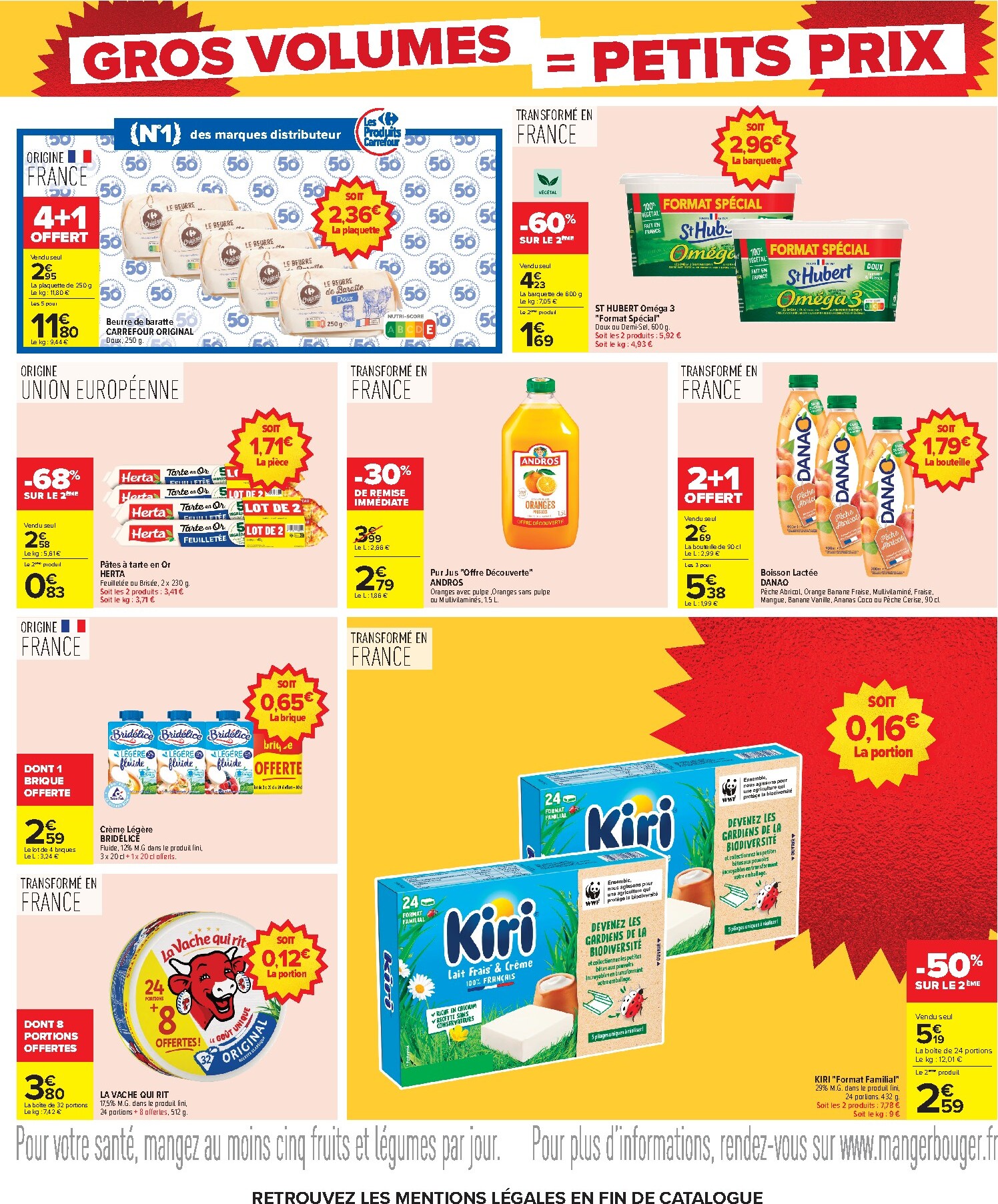 carrefour - Flyer Carrefour - Gros Volumes = Petits Prix pour la semaine prochaine du de jeudi 22/10/2026 au du lundi 09/11/2026 - page: 15
