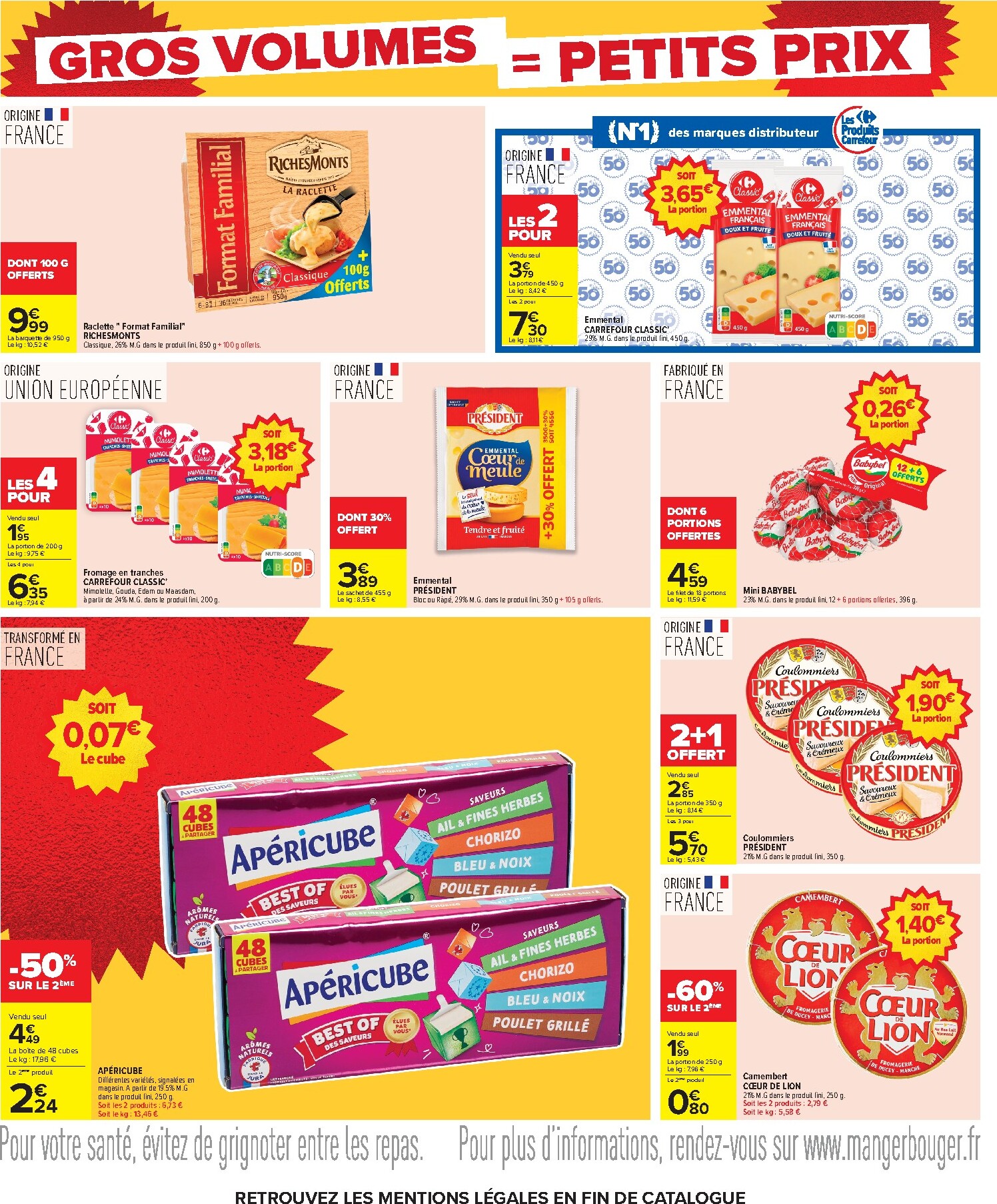 carrefour - Flyer Carrefour - Gros Volumes = Petits Prix pour la semaine prochaine du de jeudi 22/10/2026 au du lundi 09/11/2026 - page: 14