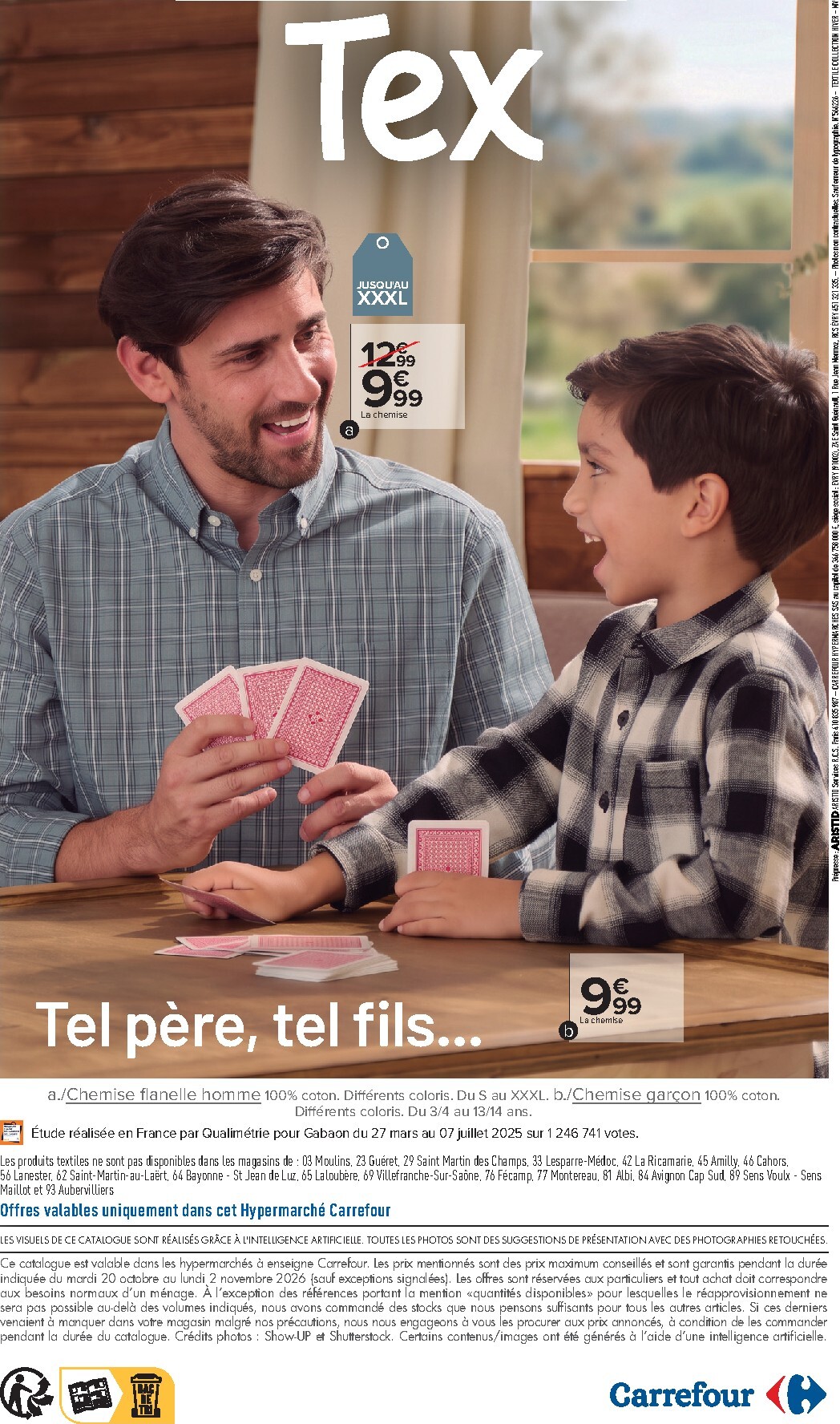 carrefour - Flyer Carrefour - Tex Catalogue Hiver pour la semaine prochaine du du mardi 20/10/2026 au du lundi 02/11/2026 - page: 17