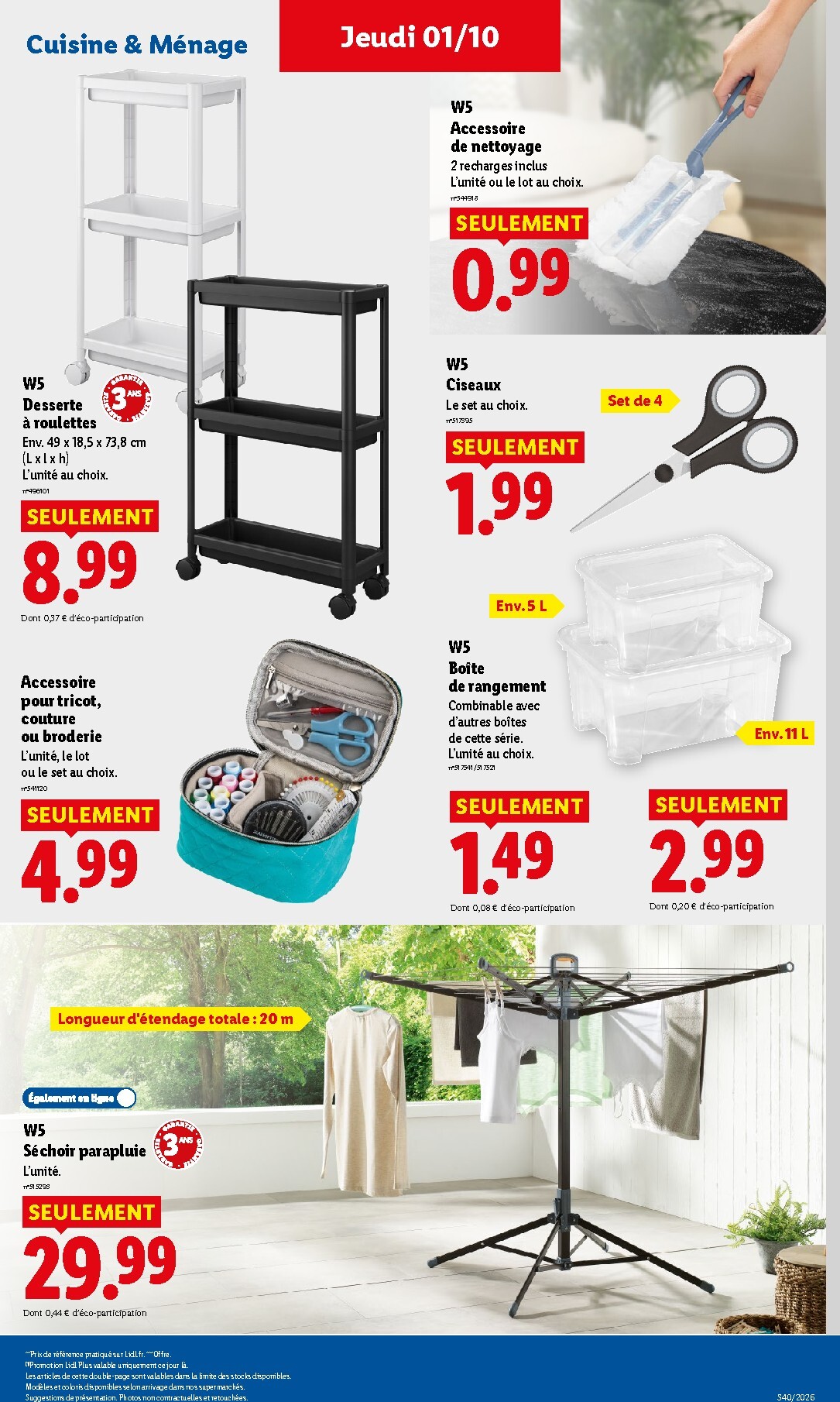 lidl - Flyer Lidl pour la semaine prochaine du de jeudi 01/10/2026 au du mercredi 07/10/2026 - page: 43