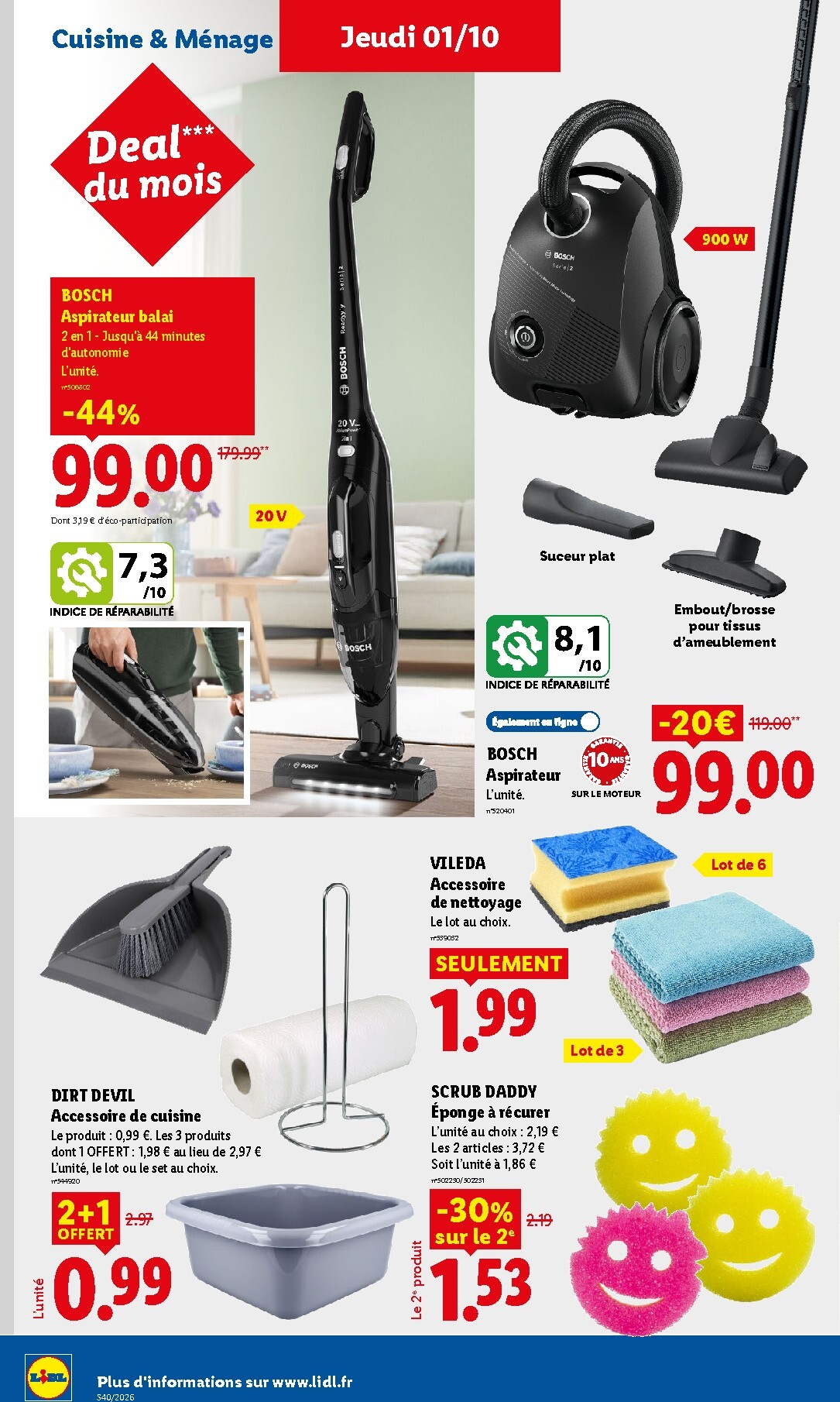 lidl - Flyer Lidl pour la semaine prochaine du de jeudi 01/10/2026 au du mercredi 07/10/2026 - page: 42