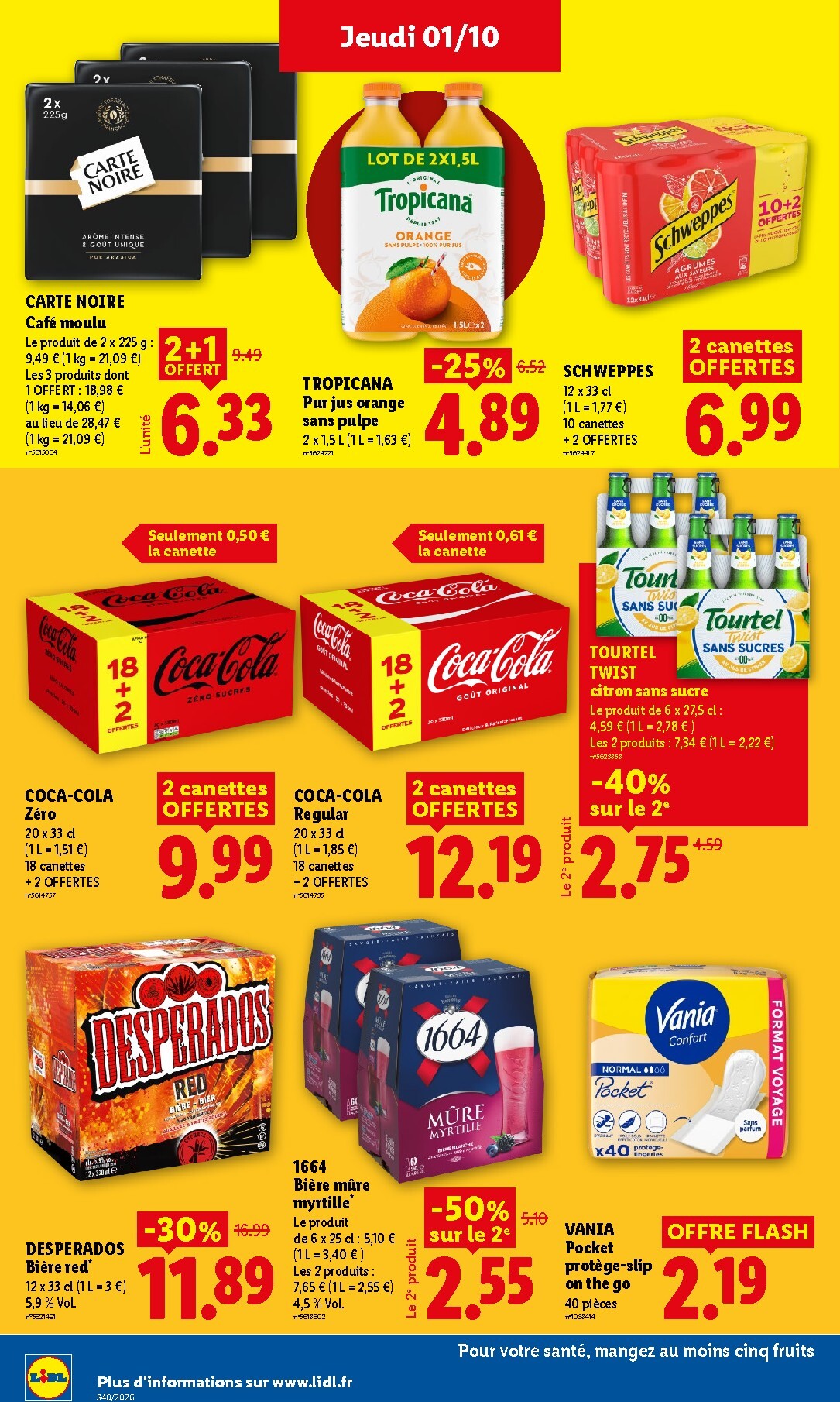 lidl - Flyer Lidl pour la semaine prochaine du de jeudi 01/10/2026 au du mercredi 07/10/2026 - page: 22