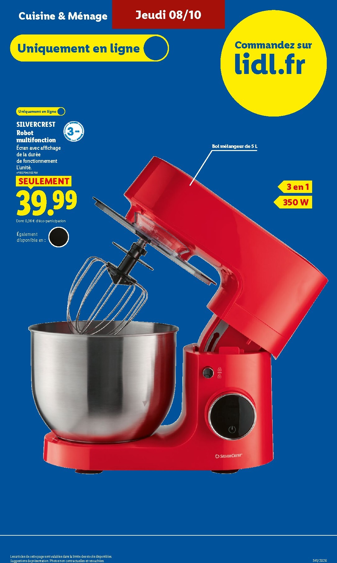 lidl - Flyer Lidl pour la semaine prochaine du de jeudi 08/10/2026 au du mercredi 14/10/2026 - page: 7