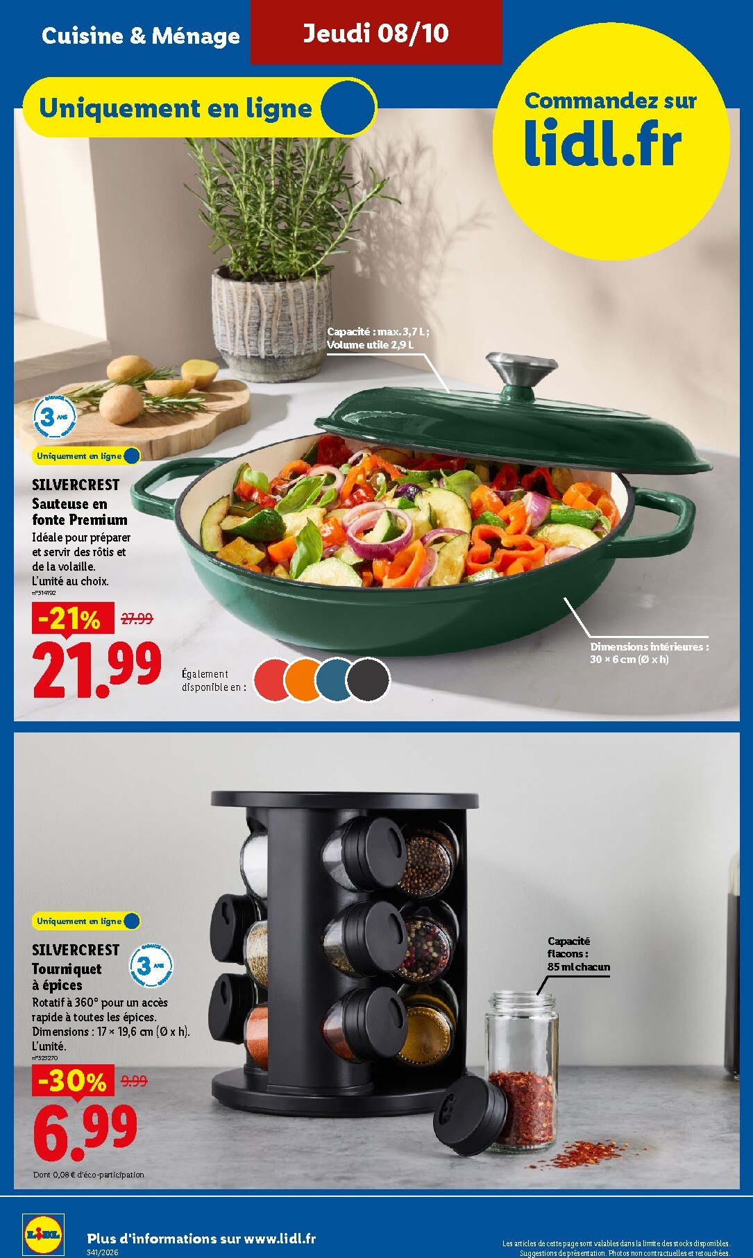 lidl - Current Lidl - Exclu Web leaflet valid from du lundi 05/10/2026 to de jeudi 08/10/2026 - page: 10