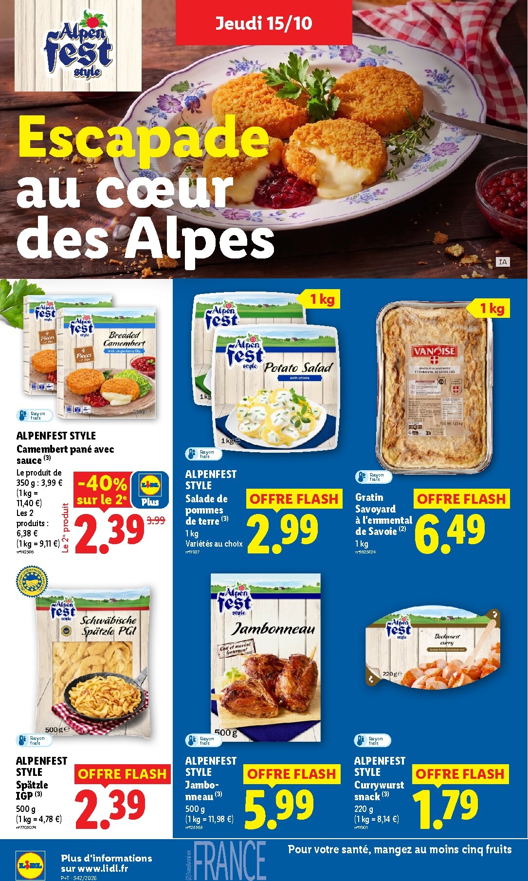 lidl - Flyer Lidl pour la semaine prochaine du de jeudi 15/10/2026 au du mercredi 21/10/2026 - page: 22