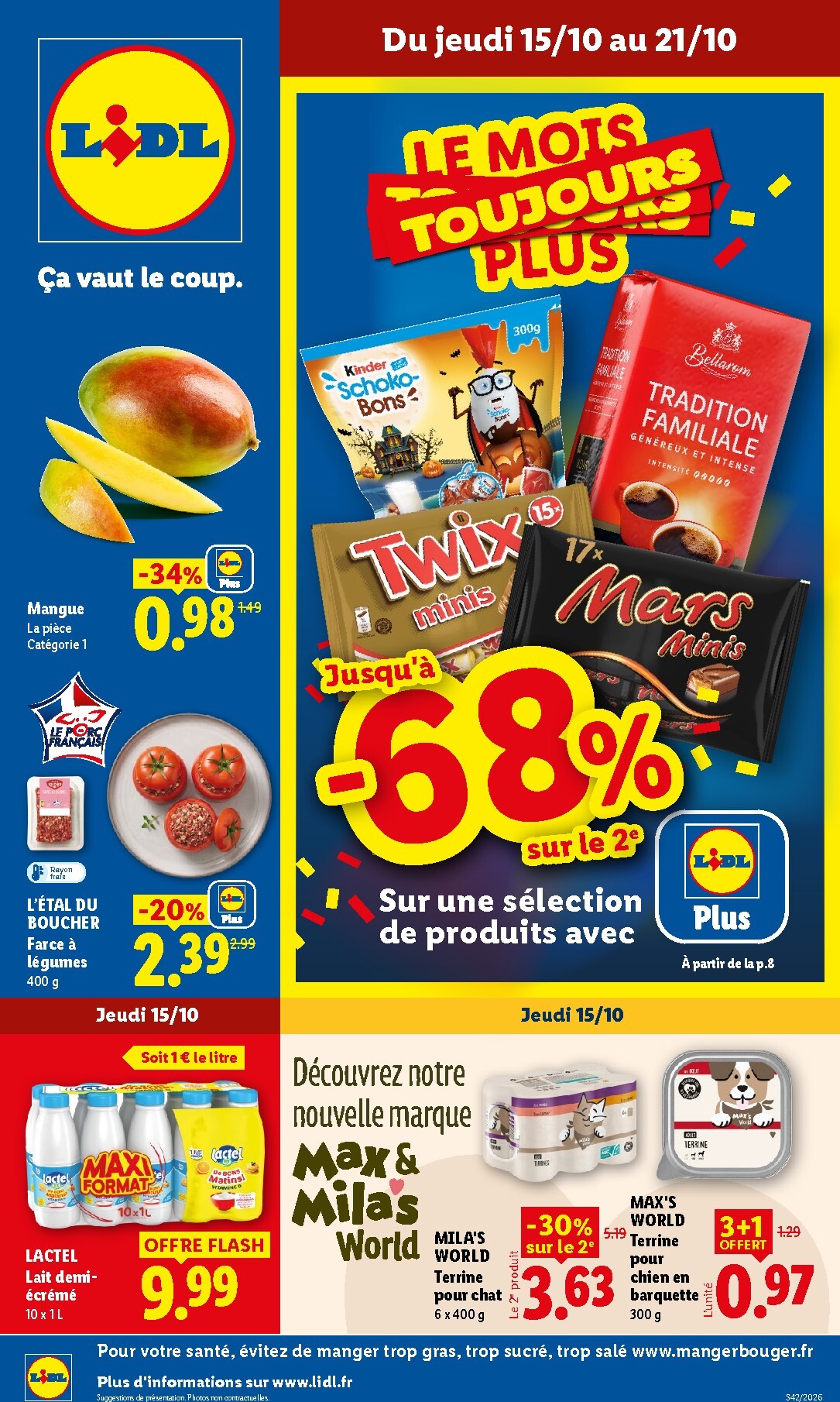 lidl - Flyer Lidl pour la semaine prochaine du de jeudi 15/10/2026 au du mercredi 21/10/2026