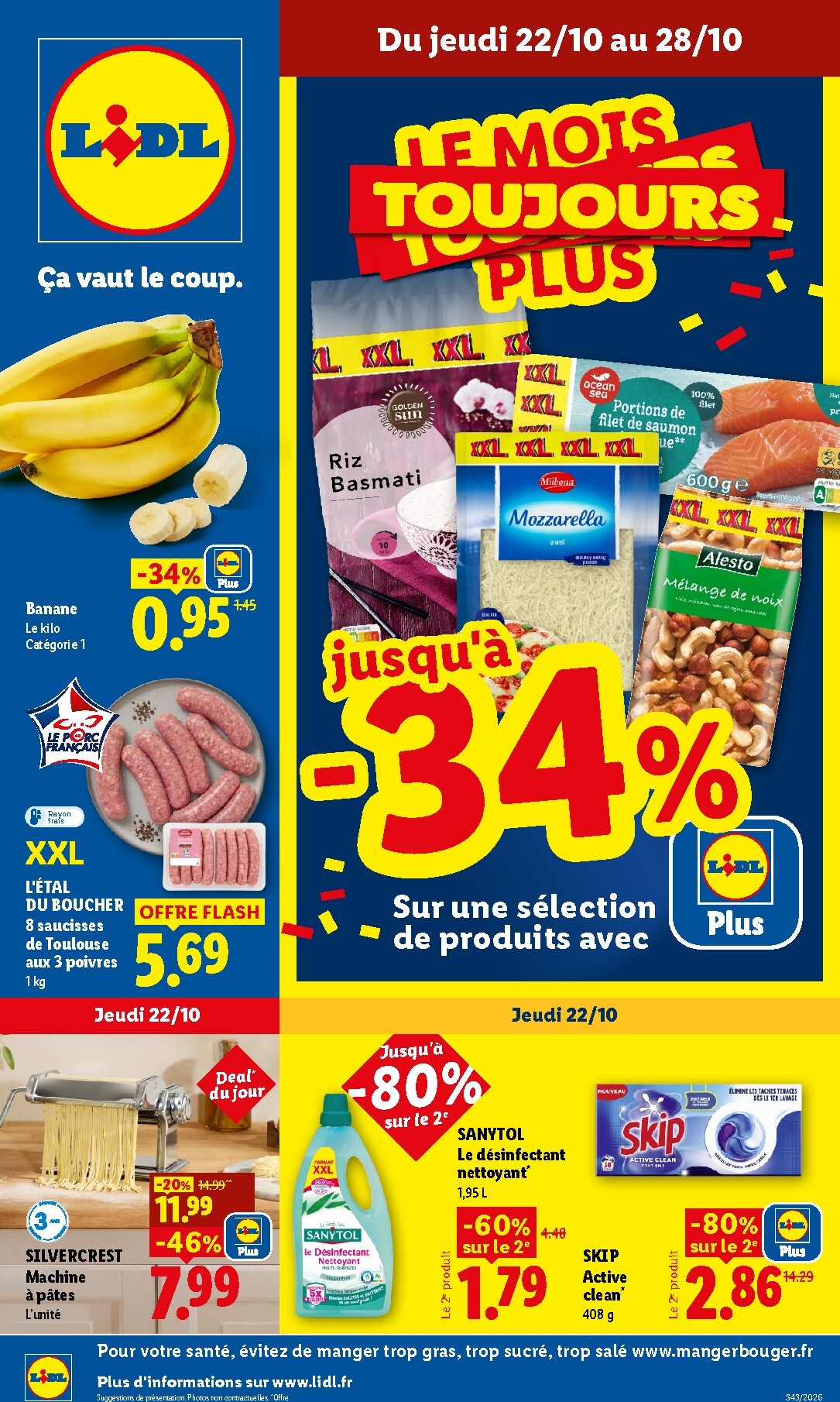 lidl - Flyer Lidl pour la semaine prochaine du de jeudi 22/10/2026 au du mercredi 28/10/2026 - page: 1