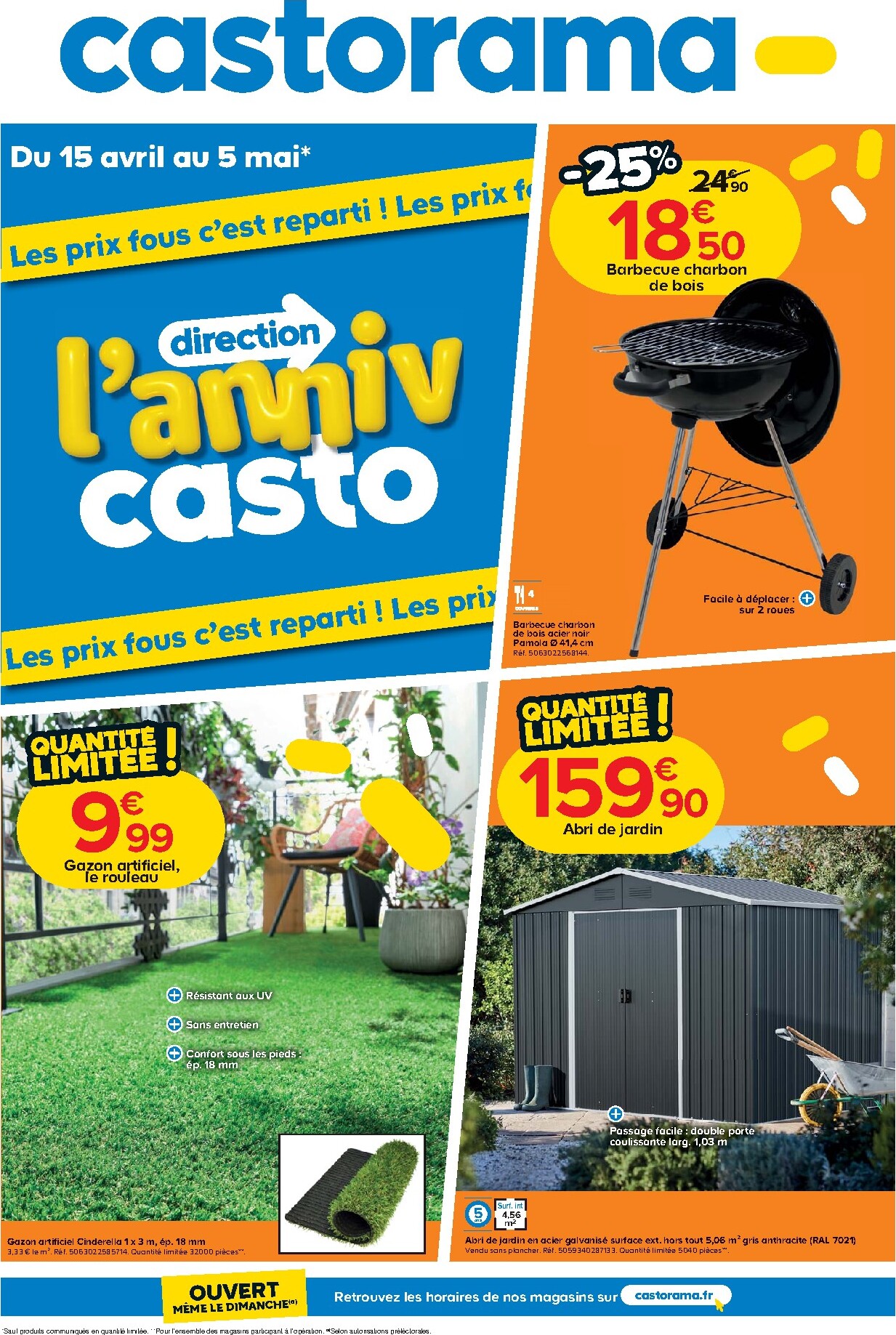 castorama - Current Castorama leaflet valid from du mercredi 15/04/2026 to du mardi 05/05/2026