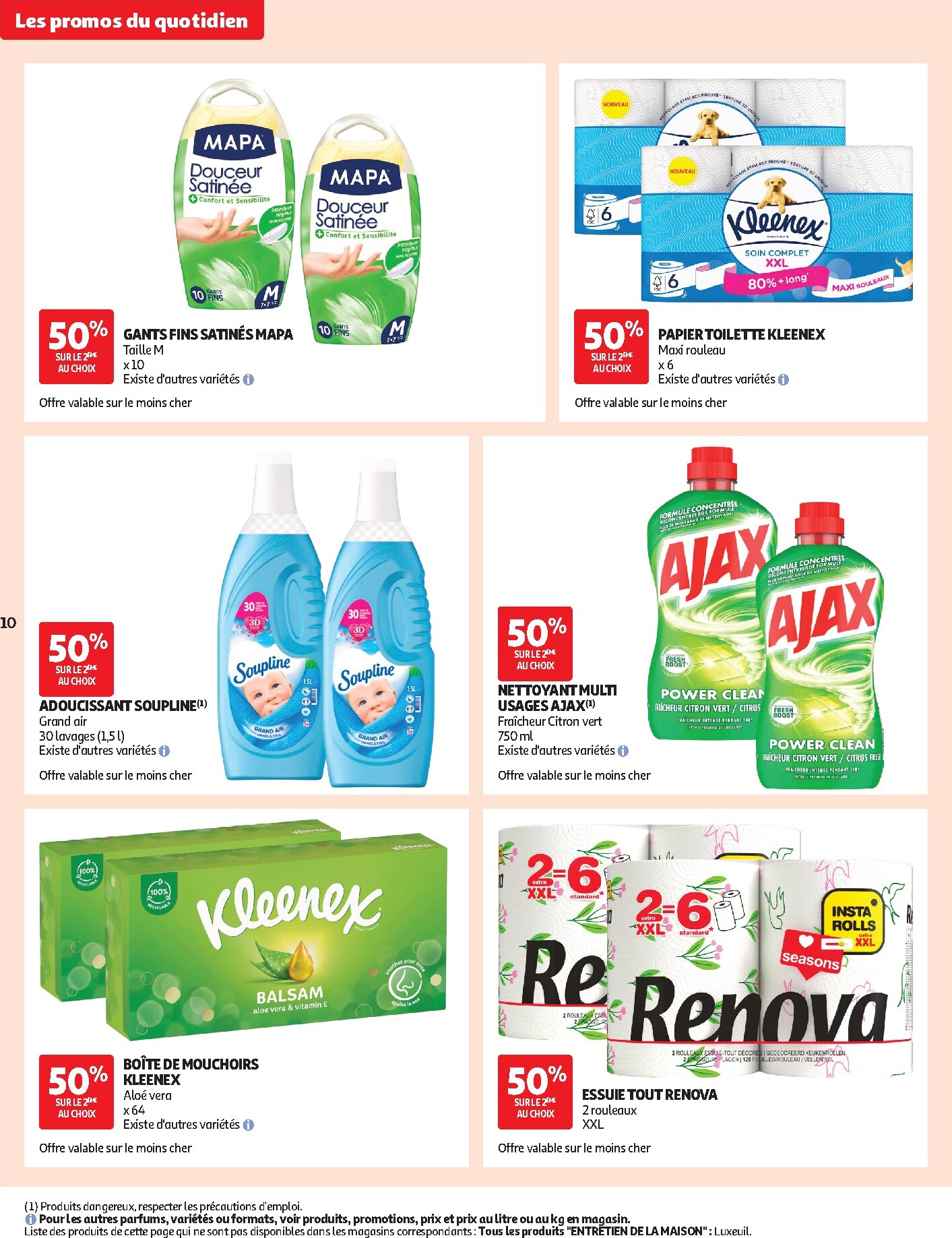 auchan - Flyer Auchan - Les promos du moment - Hypermarché pour la semaine prochaine du du mardi 29/09/2026 au du dimanche 11/10/2026 - page: 10