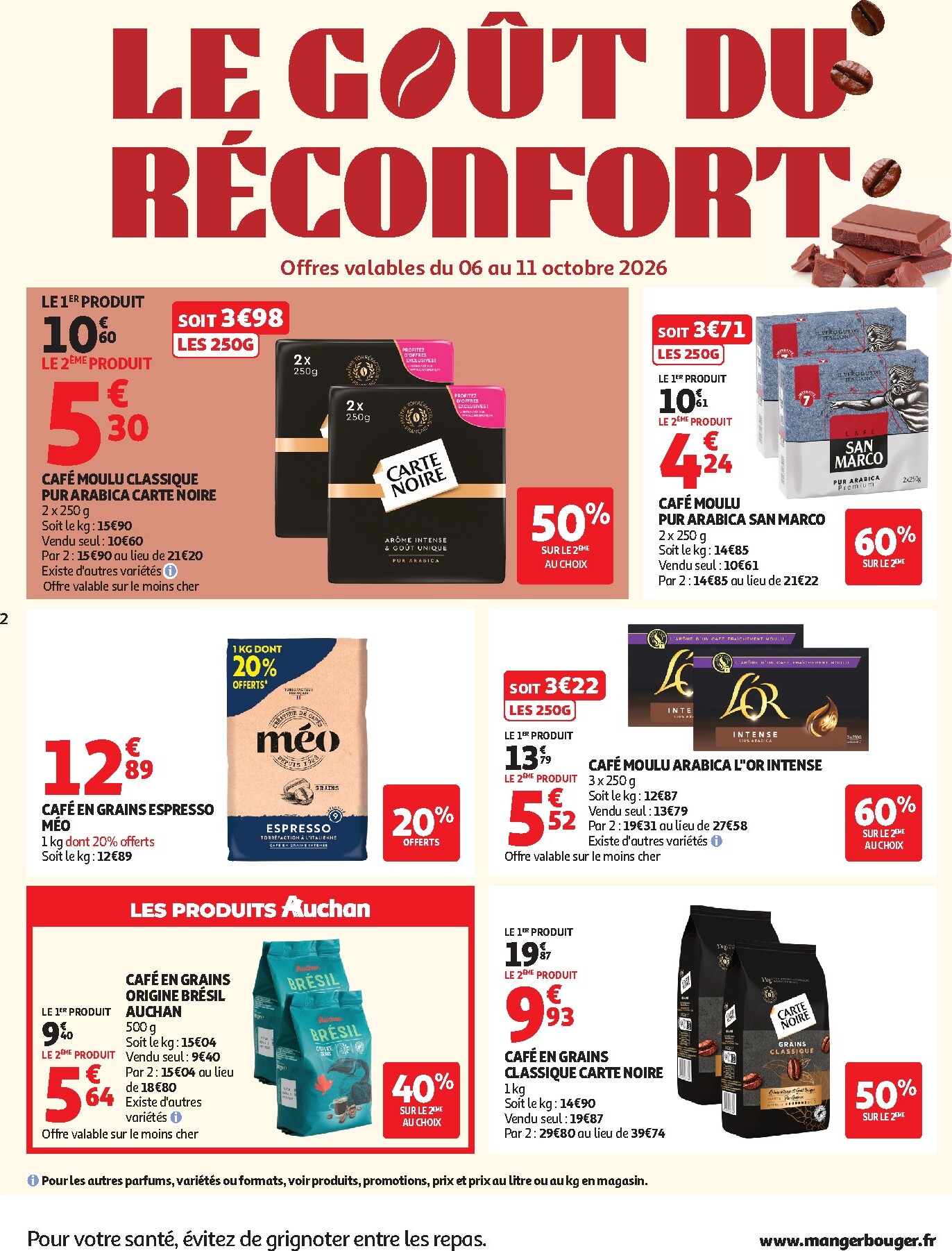 auchan - Flyer Auchan - Le Goût du Réconfort pour la semaine prochaine du du mardi 06/10/2026 au du samedi 10/10/2026 - page: 2