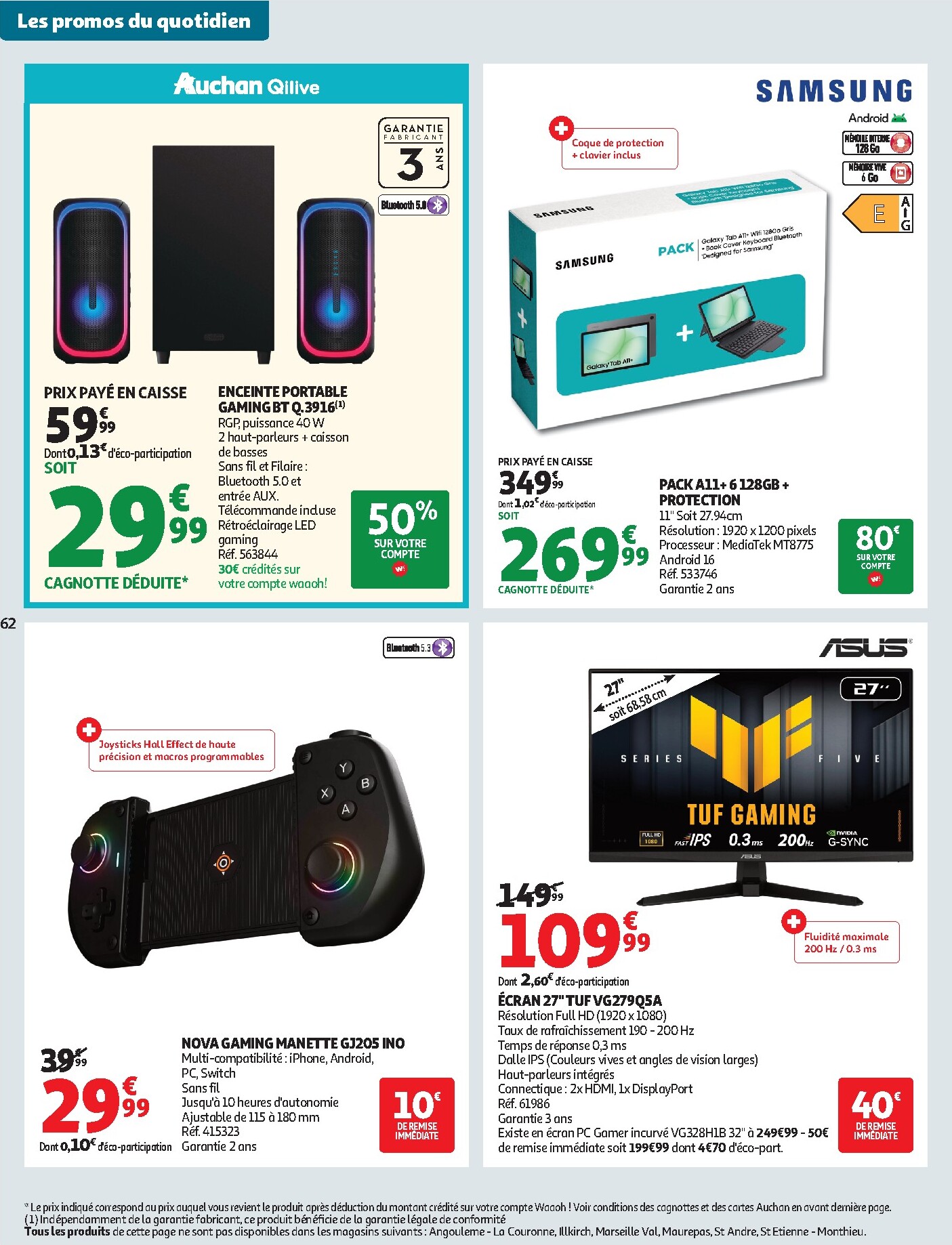 auchan - Flyer Auchan pour la semaine prochaine du du mardi 13/10/2026 au du dimanche 25/10/2026 - page: 62