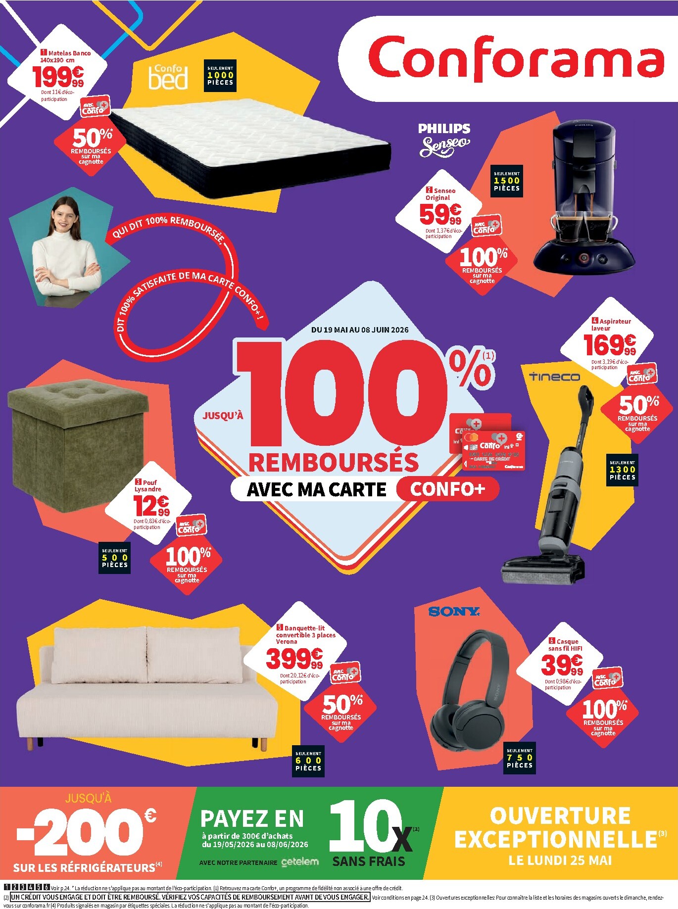 conforama - Current Conforama leaflet valid from du mardi 19/05/2026 to du lundi 08/06/2026