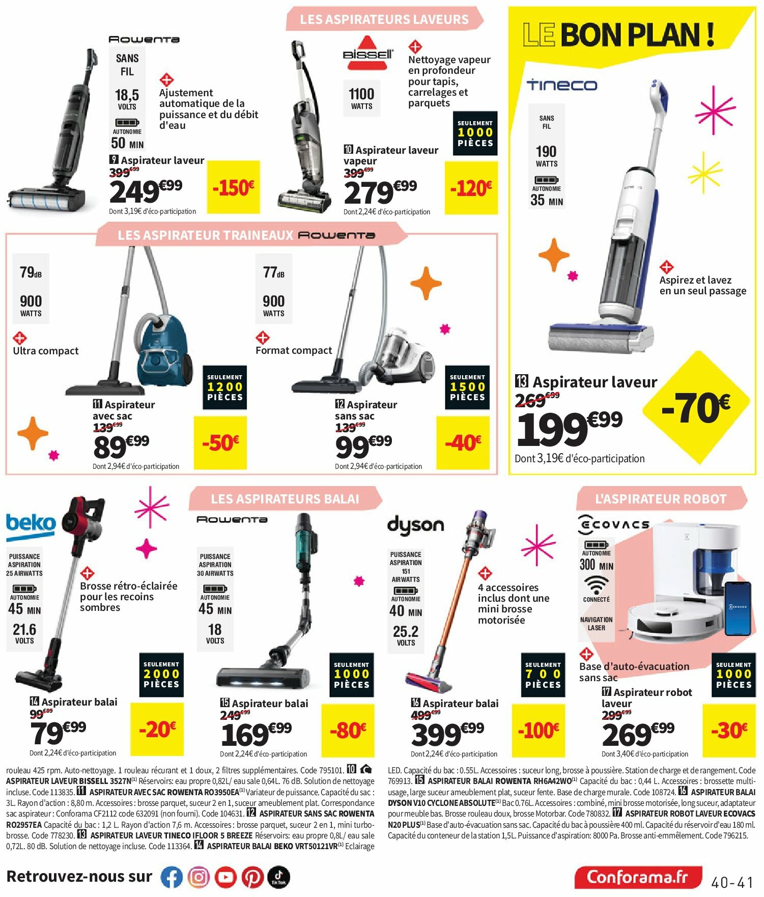conforama - Catalogue Conforama valable du 26/08 au 29/09 - page: 41