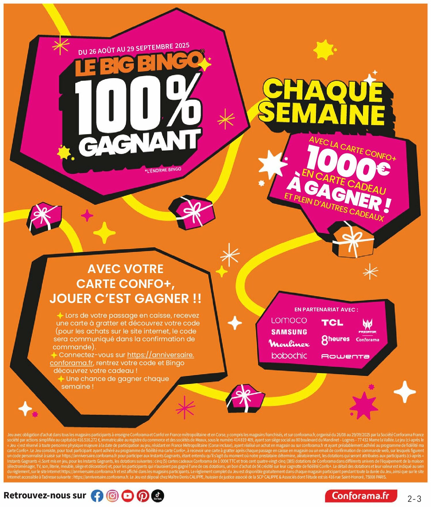 conforama - Catalogue Conforama valable du 26/08 au 29/09 - page: 3