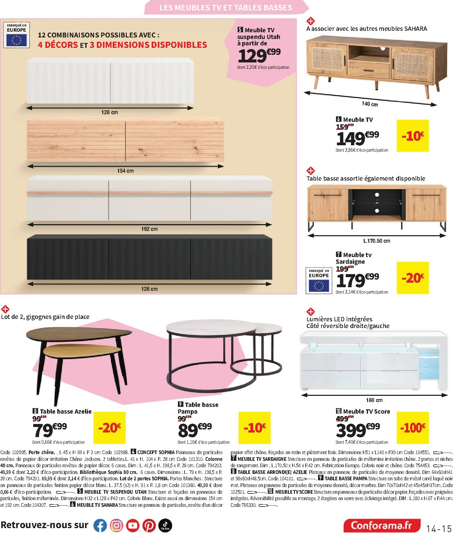 conforama - Catalogue Conforama valable du 30/09 au 27/10 - page: 15