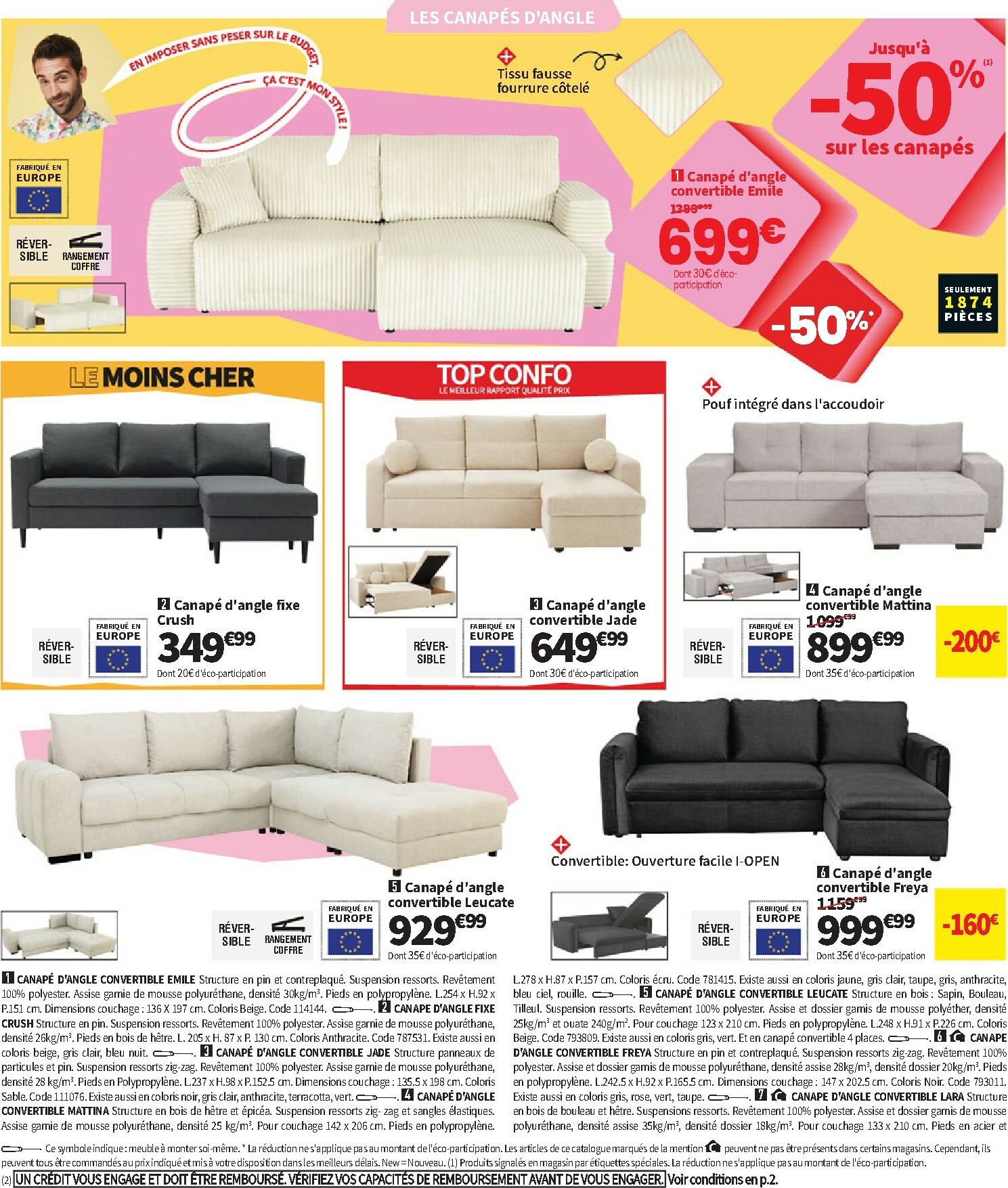 conforama - Catalogue Conforama valable du 30/09 au 27/10 - page: 4