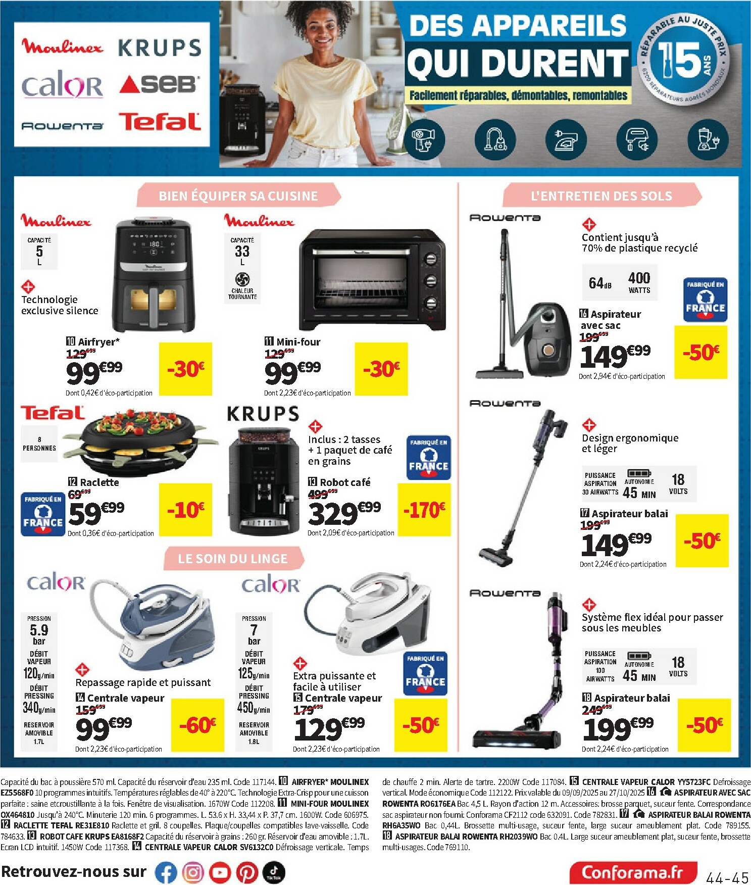 conforama - Catalogue Conforama valable du 30/09 au 27/10 - page: 45