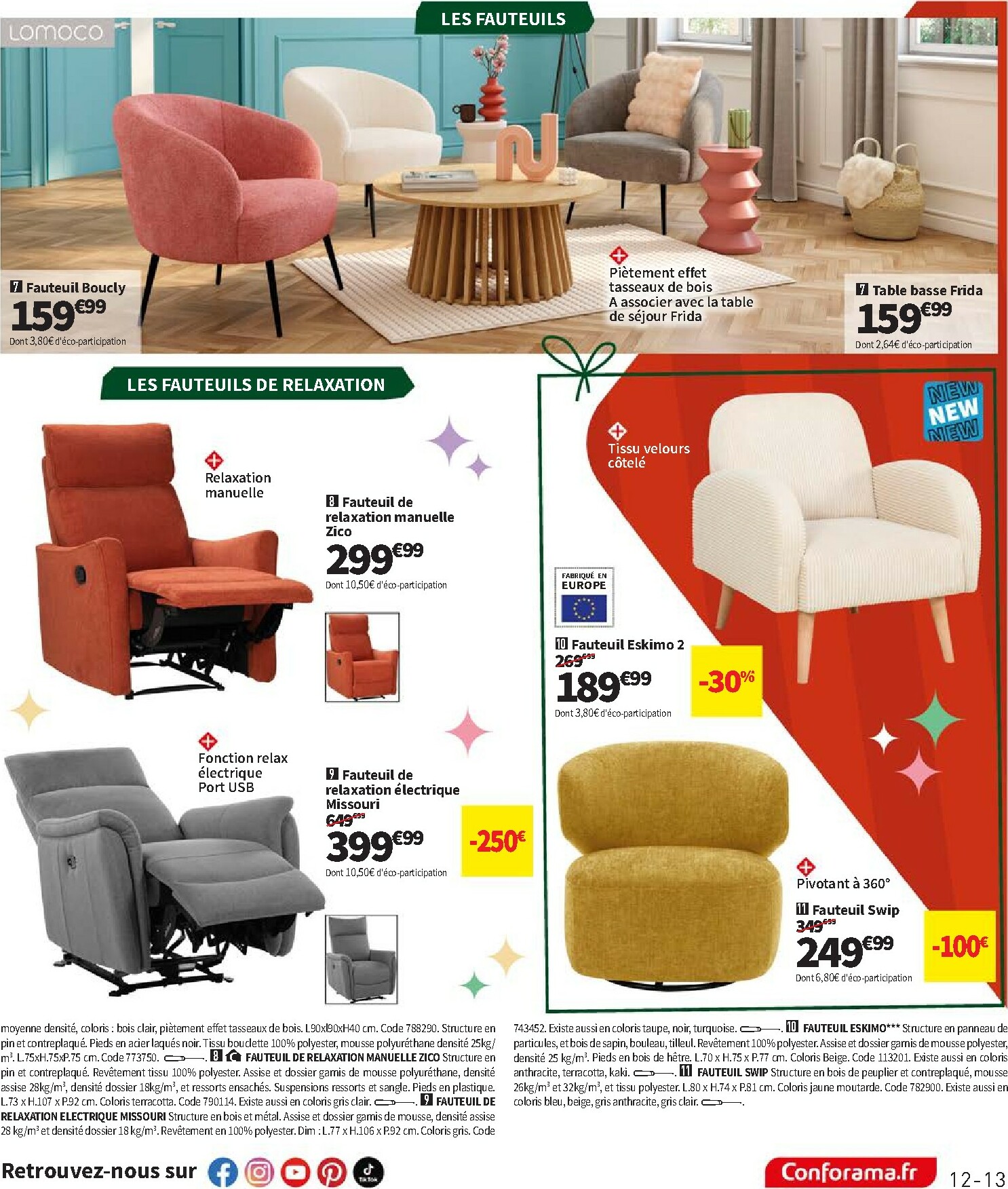 conforama - Catalogue Conforama - Los Promos valable du 02/12 au 25/12 - page: 13
