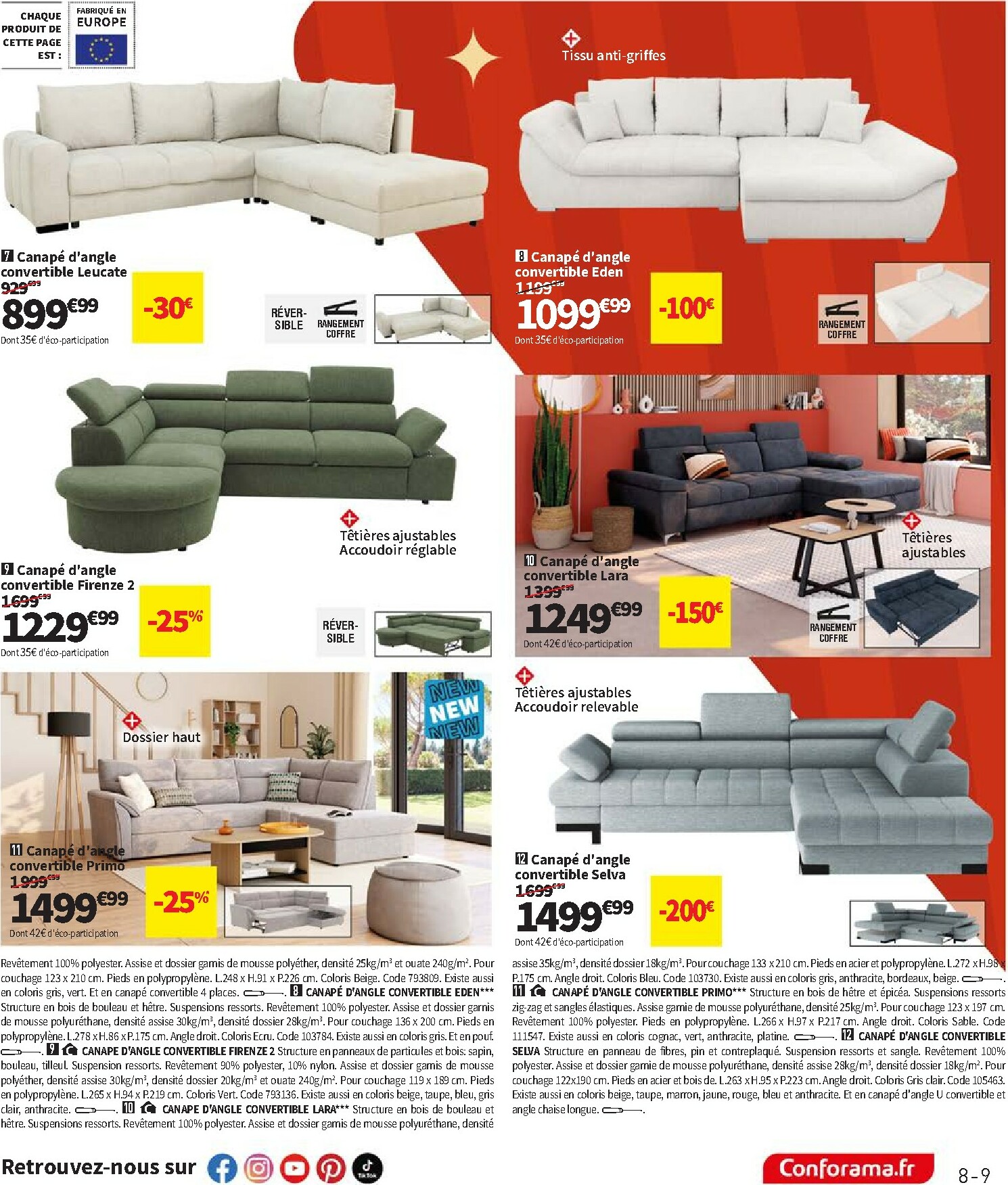 conforama - Catalogue Conforama - Los Promos valable du 02/12 au 25/12 - page: 9