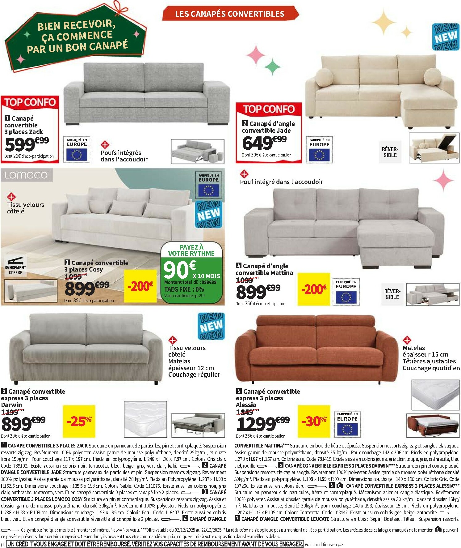conforama - Catalogue Conforama - Los Promos valable du 02/12 au 25/12 - page: 8