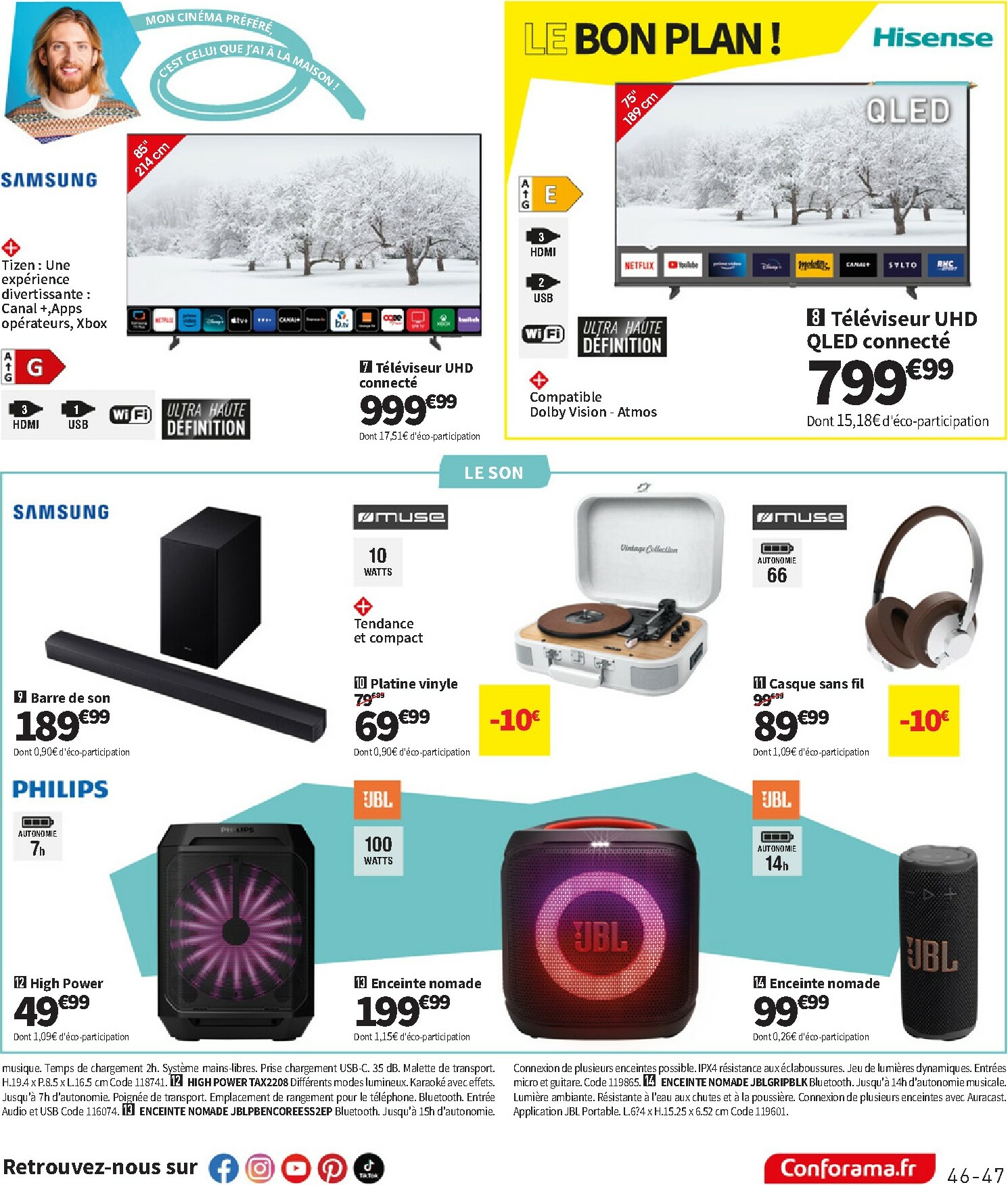 conforama - Catalogue Conforama valable du 23/12 au 26/01 - page: 47