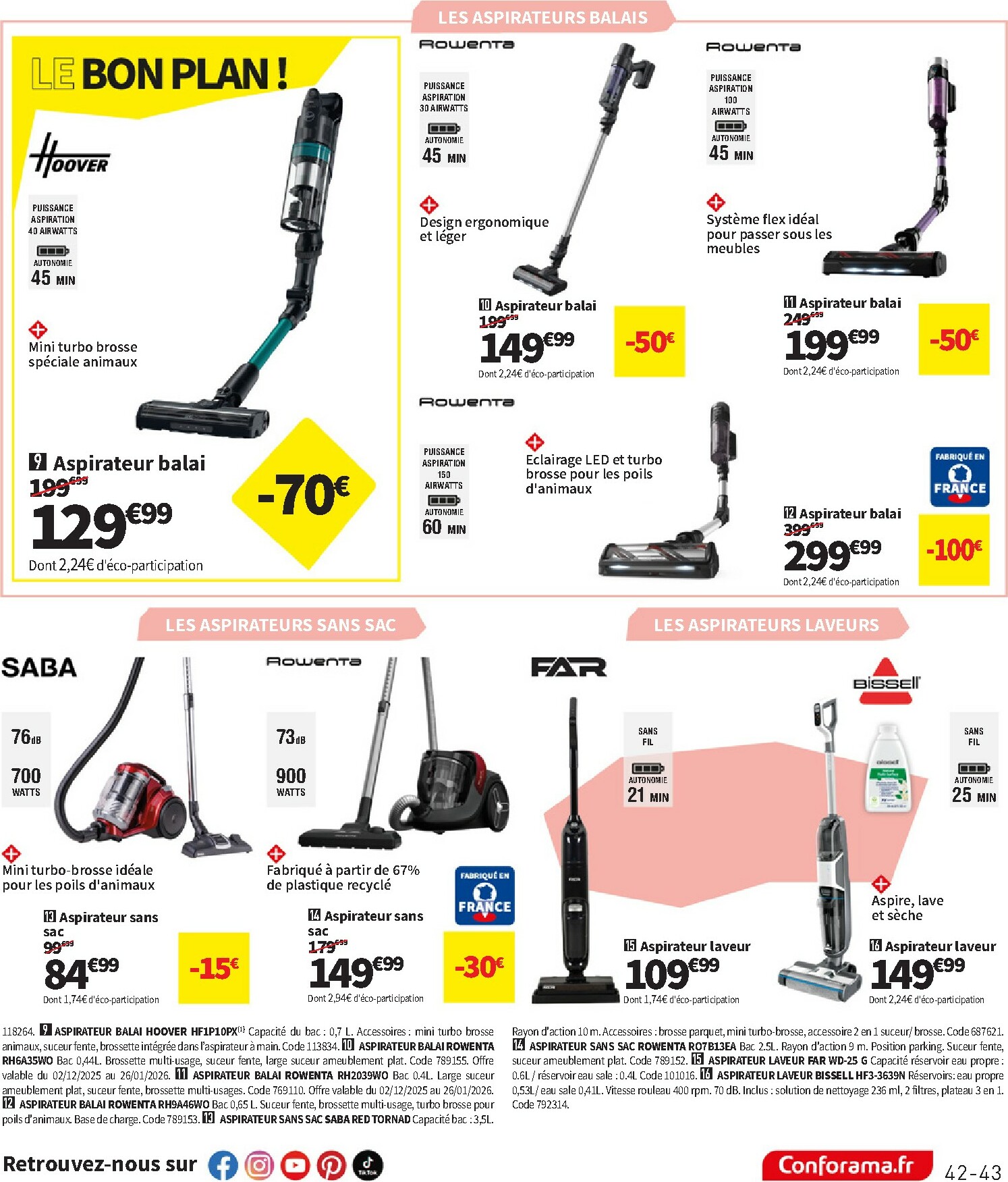 conforama - Catalogue Conforama valable du 23/12 au 26/01 - page: 43