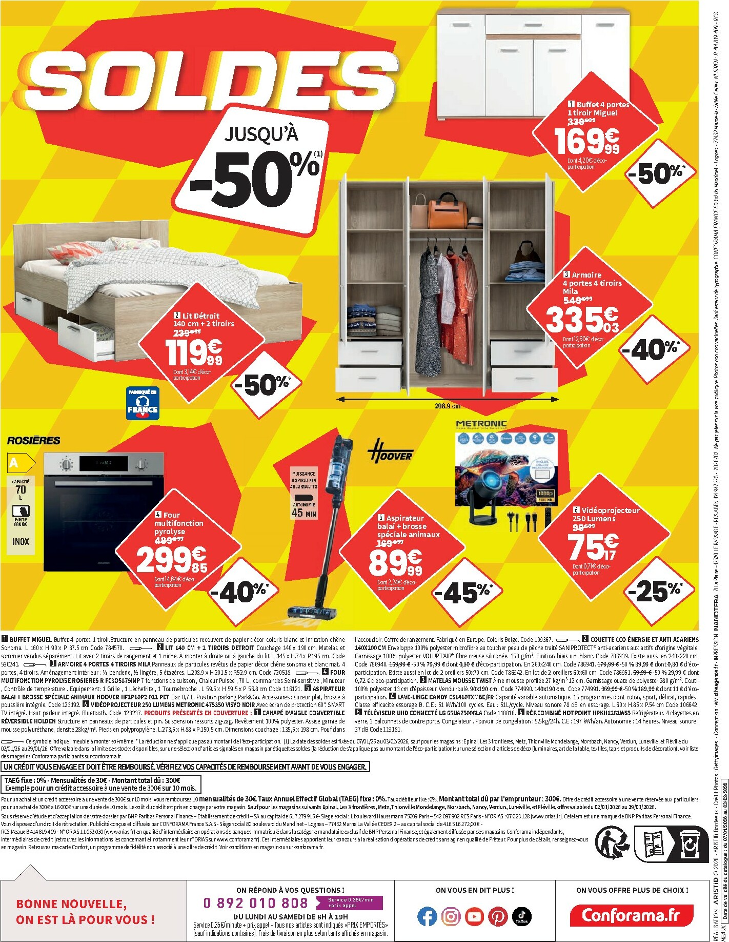 conforama - Catalogue Conforama - Soldes valable du 07/01 au 03/02 - page: 10