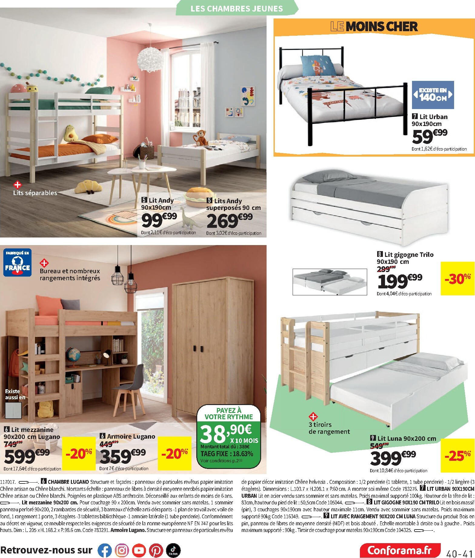 conforama - Catalogue Conforama valable du 24/02/2026 au 30/03/2026 - page: 41
