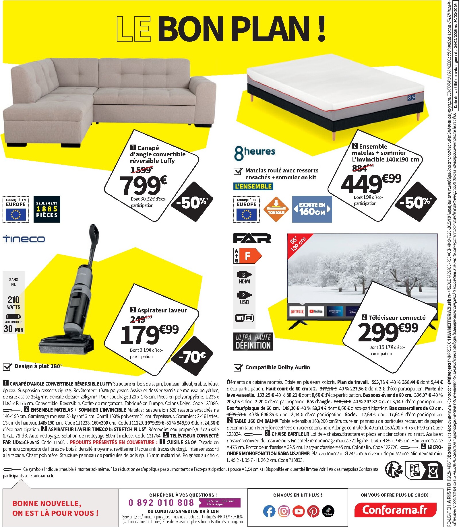 conforama - Catalogue Conforama valable du 24/02/2026 au 30/03/2026 - page: 48