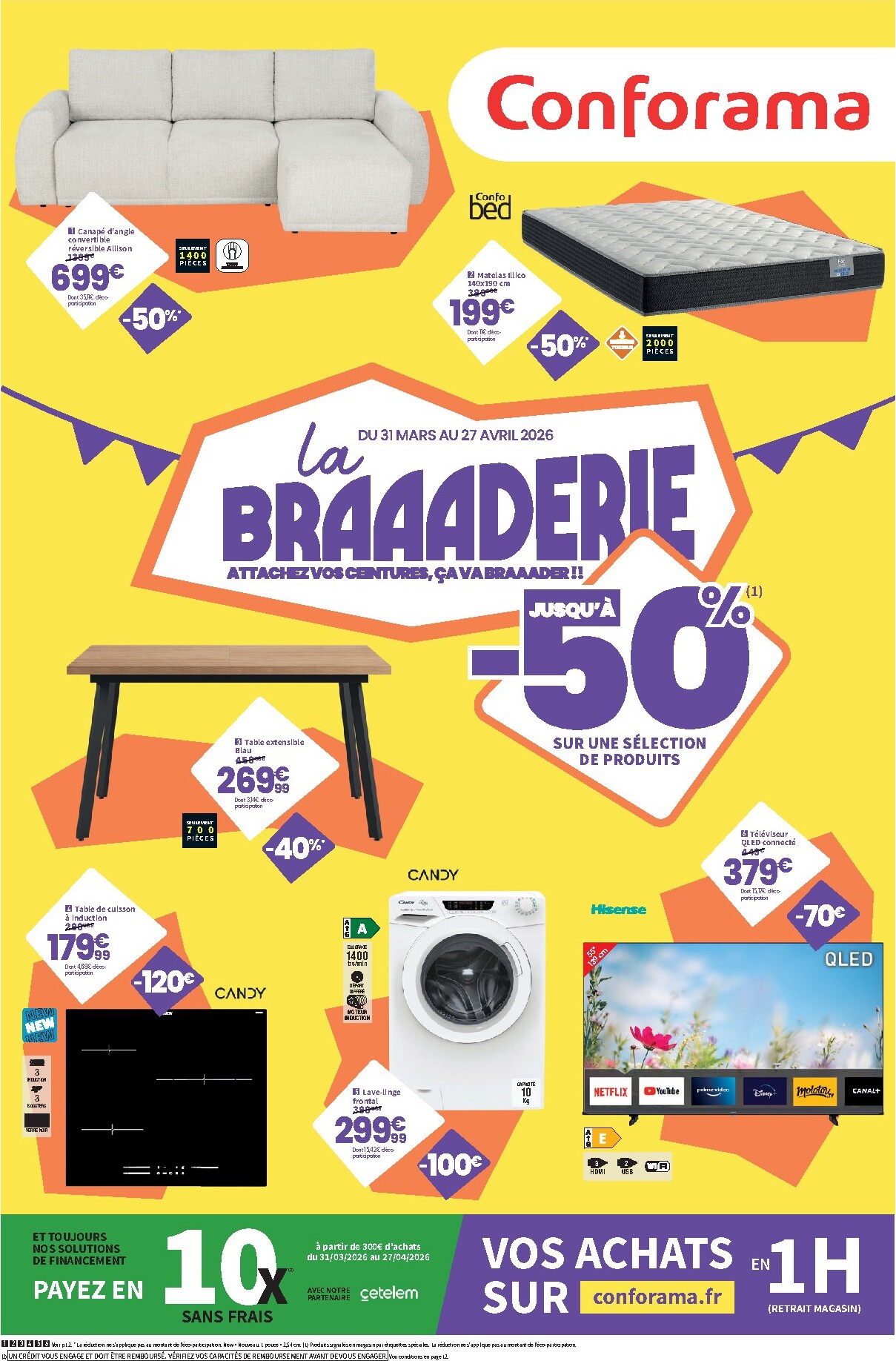 conforama - Catalogue Conforama valable du 31/03/2026 au 27/04/2026