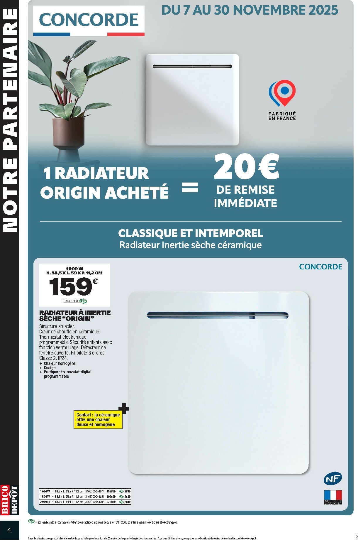 brico-depot - Catalogue Brico Dépôt valable du 08/11 au 21/11 - page: 4