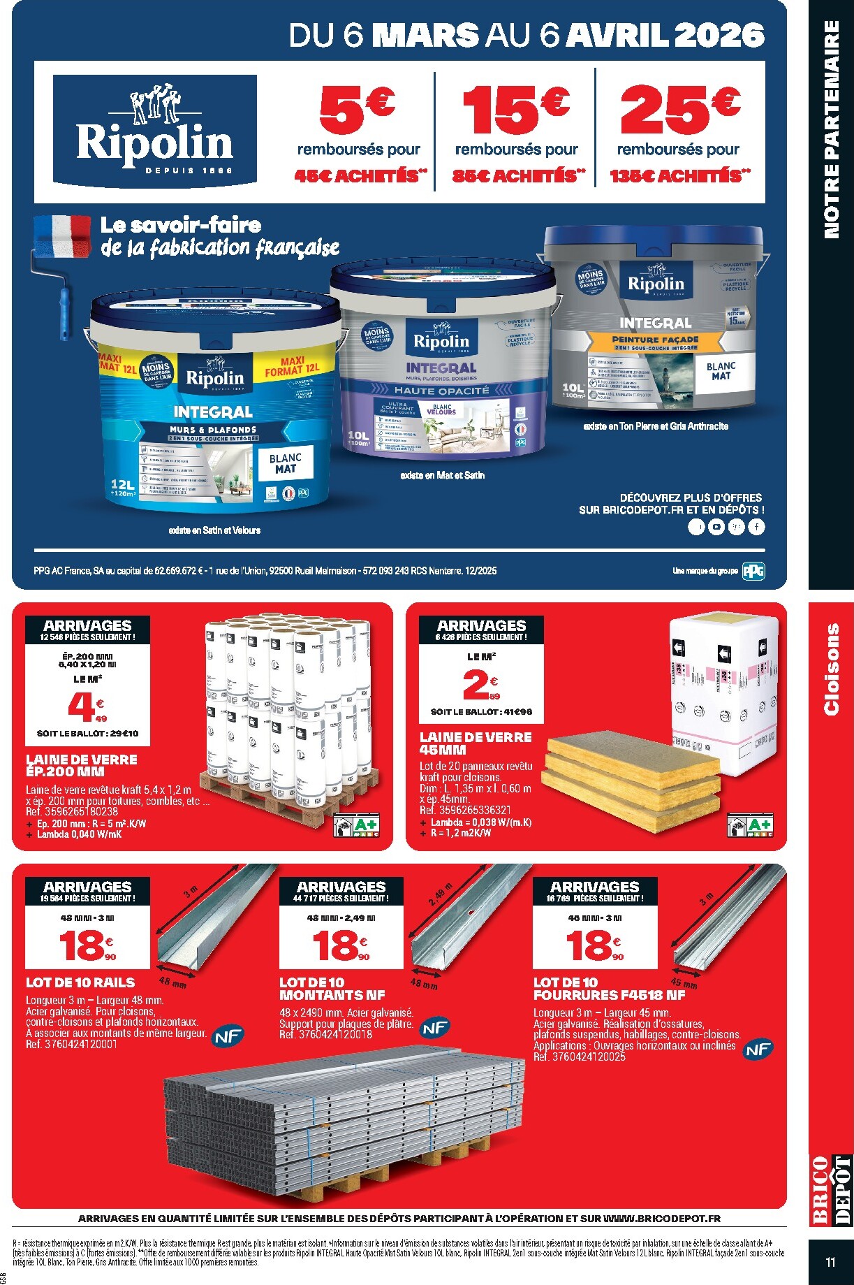 brico-depot - Catalogue Brico Dépôt valable du 06/03/2026 au 19/03/2026 - page: 11