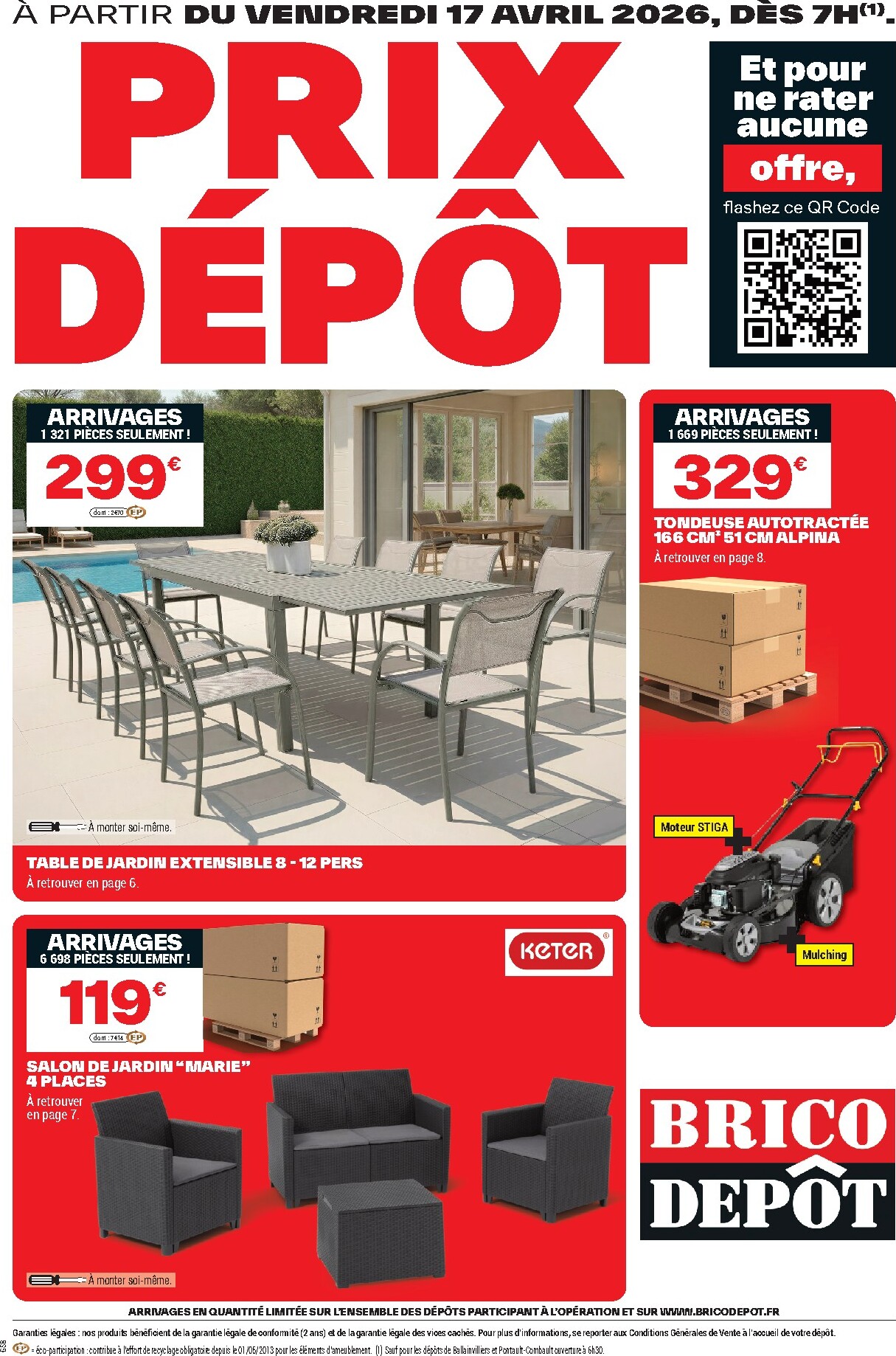 brico-depot - Current Brico Dépôt leaflet valid from du vendredi 17/04/2026 to de jeudi 30/04/2026