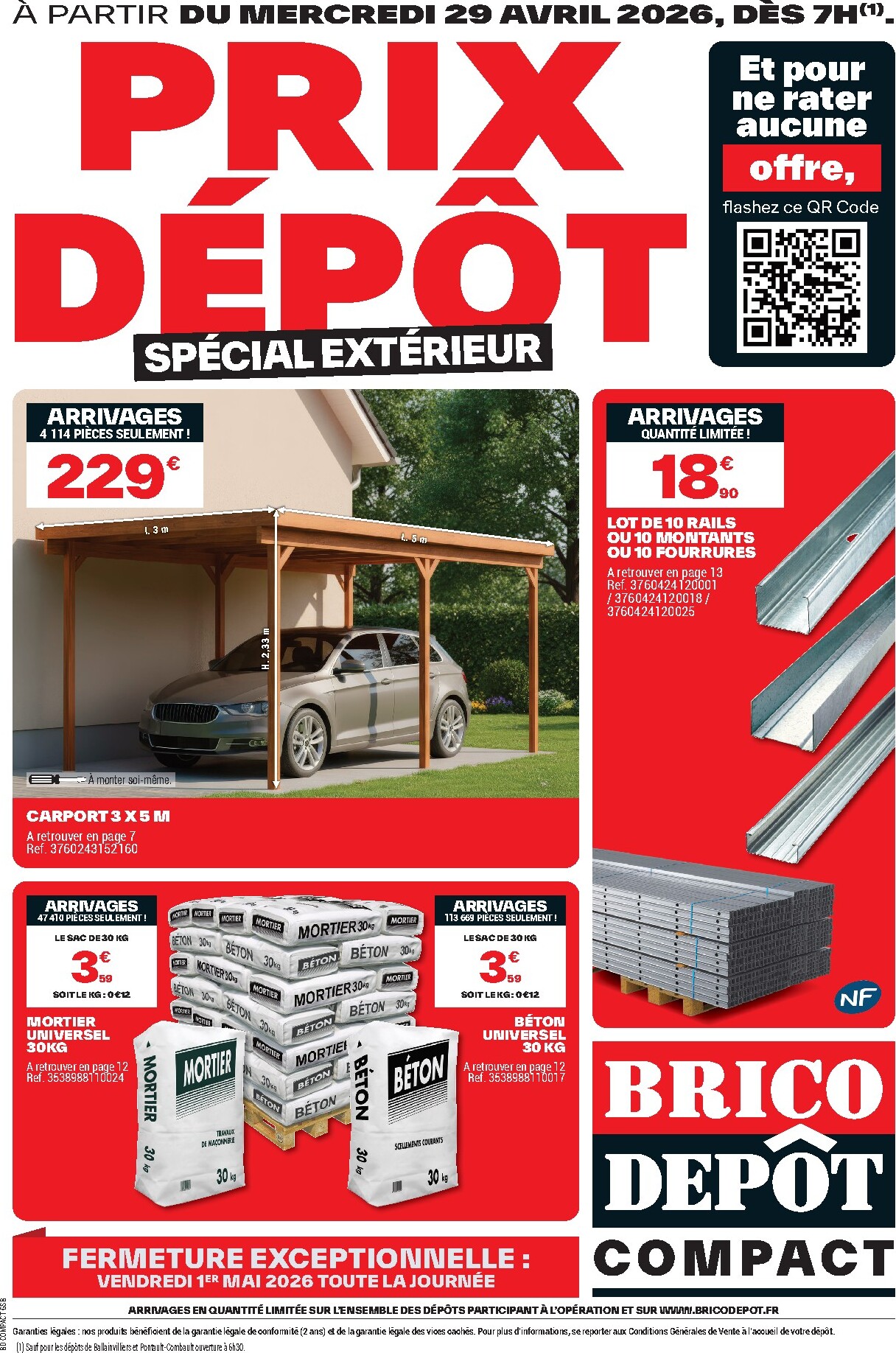 brico-depot - Current Brico Dépôt leaflet valid from du mercredi 29/04/2026 to du mardi 12/05/2026