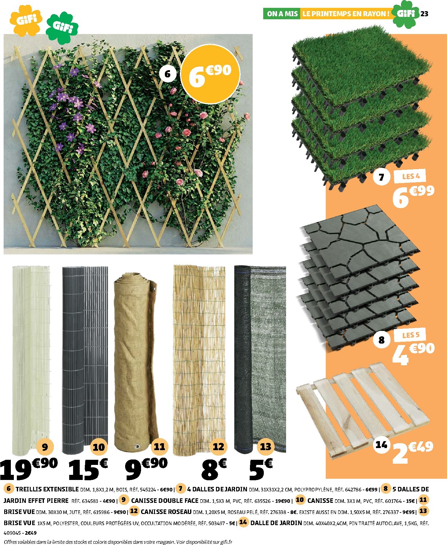 gifi - Catalogue Gifi - On a mis le printemps en rayon ! valable du 10/03/2026 au 30/03/2026 - page: 23
